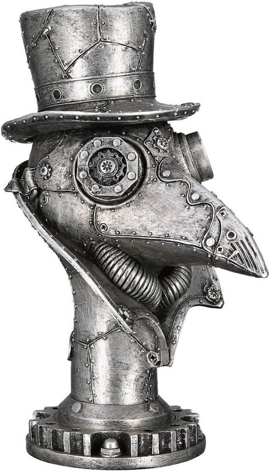 Steampunk Höhe Poly GILDE Dekoobjekt Skulptur Krähe 23cm Crow