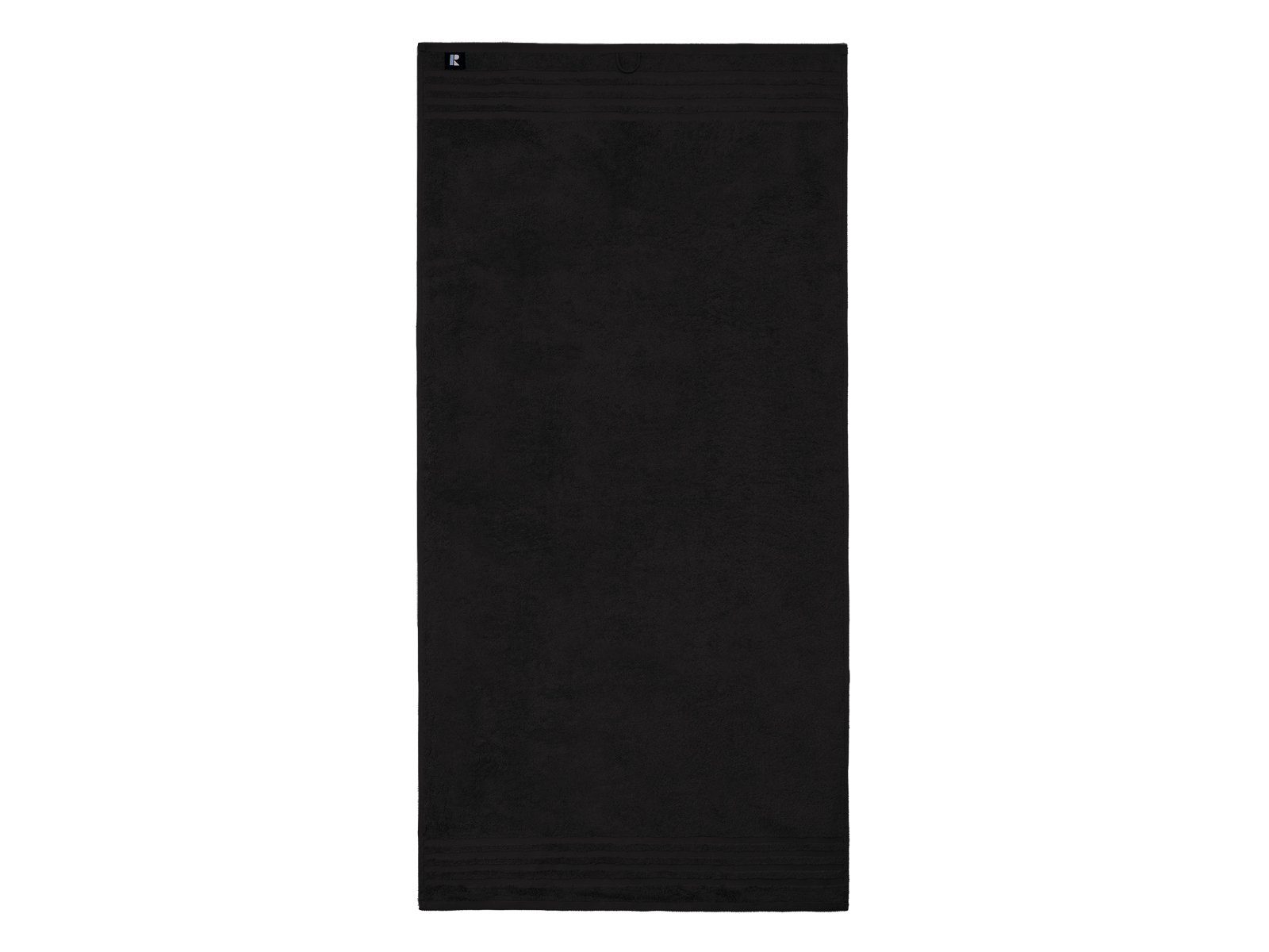 cm mit 50x100 Handtuch-Set schwarz Badaustattung (2-St), ca. Verona, Walkfrottee Rapp Bordüre Farben Handtücher Uni in Baumwolle 100%