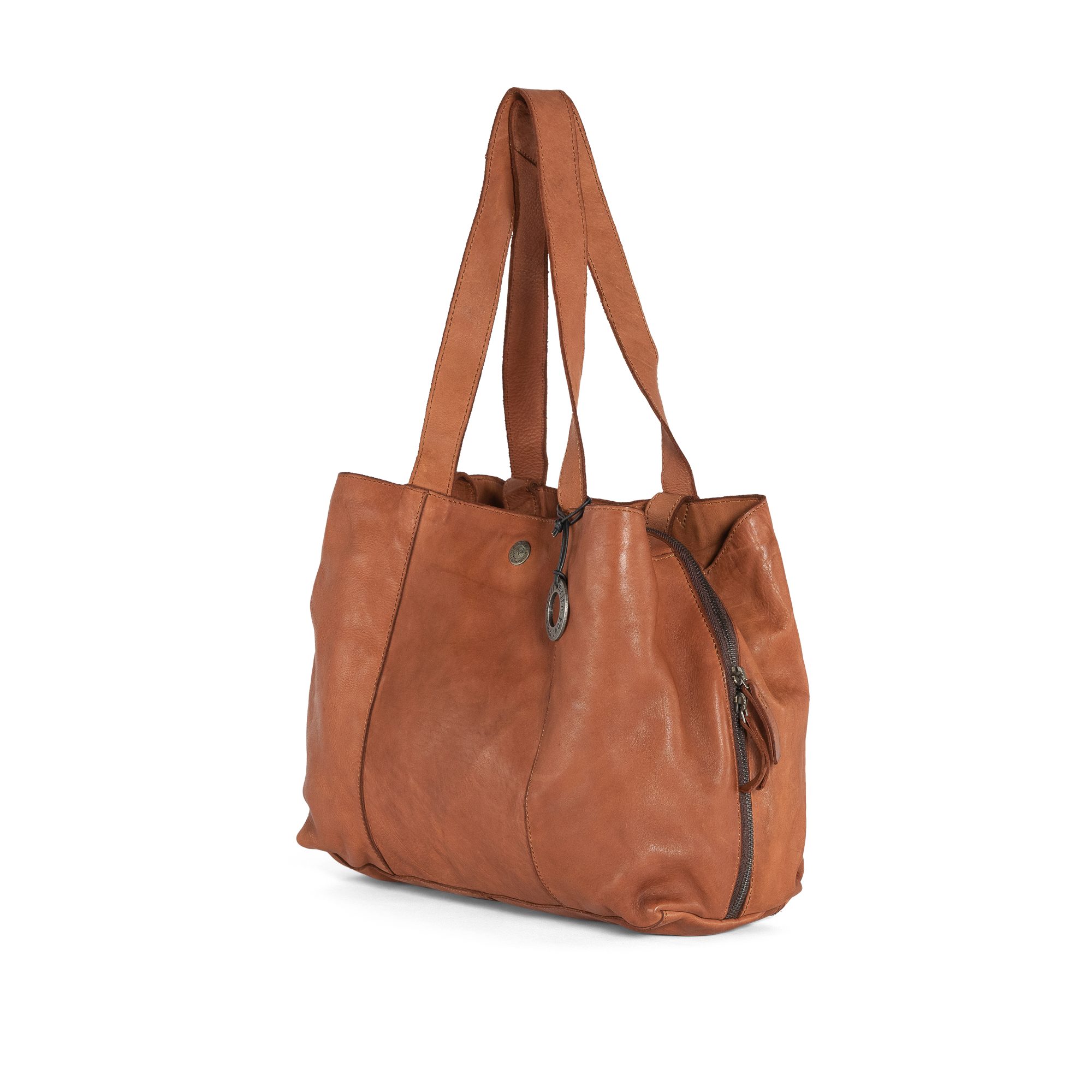 Cas8 Shopper Cas8 LEYLA - Damen Leder Tasche, Schultertasche mit vielen Fächern