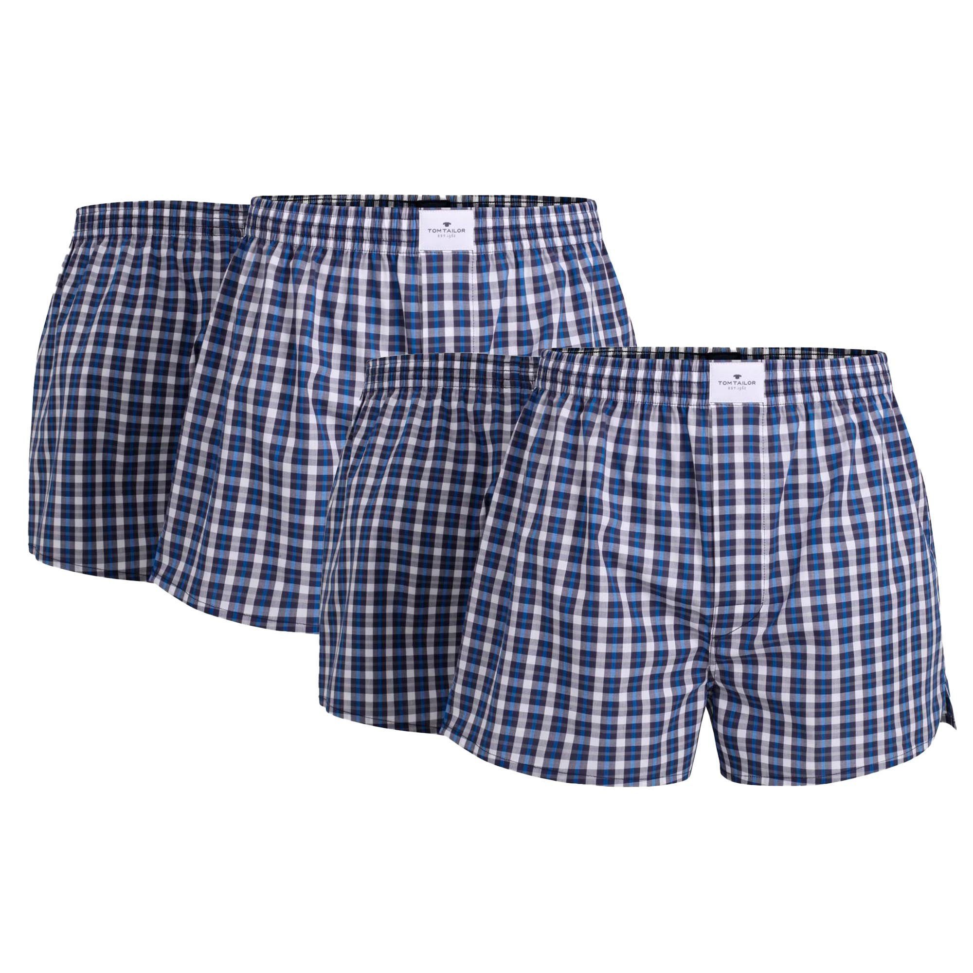 Boxershorts Herren Web-Boxershorts 4er Pack Baumwolle