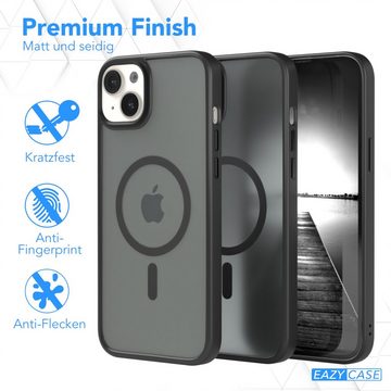 EAZY CASE Handyhülle Outdoor Case MagSafe für Apple iPhone 14 Plus, Outdoor Handy Hülle Slim Cover Silicon Case Bumper Outdoorcase Schwarz
