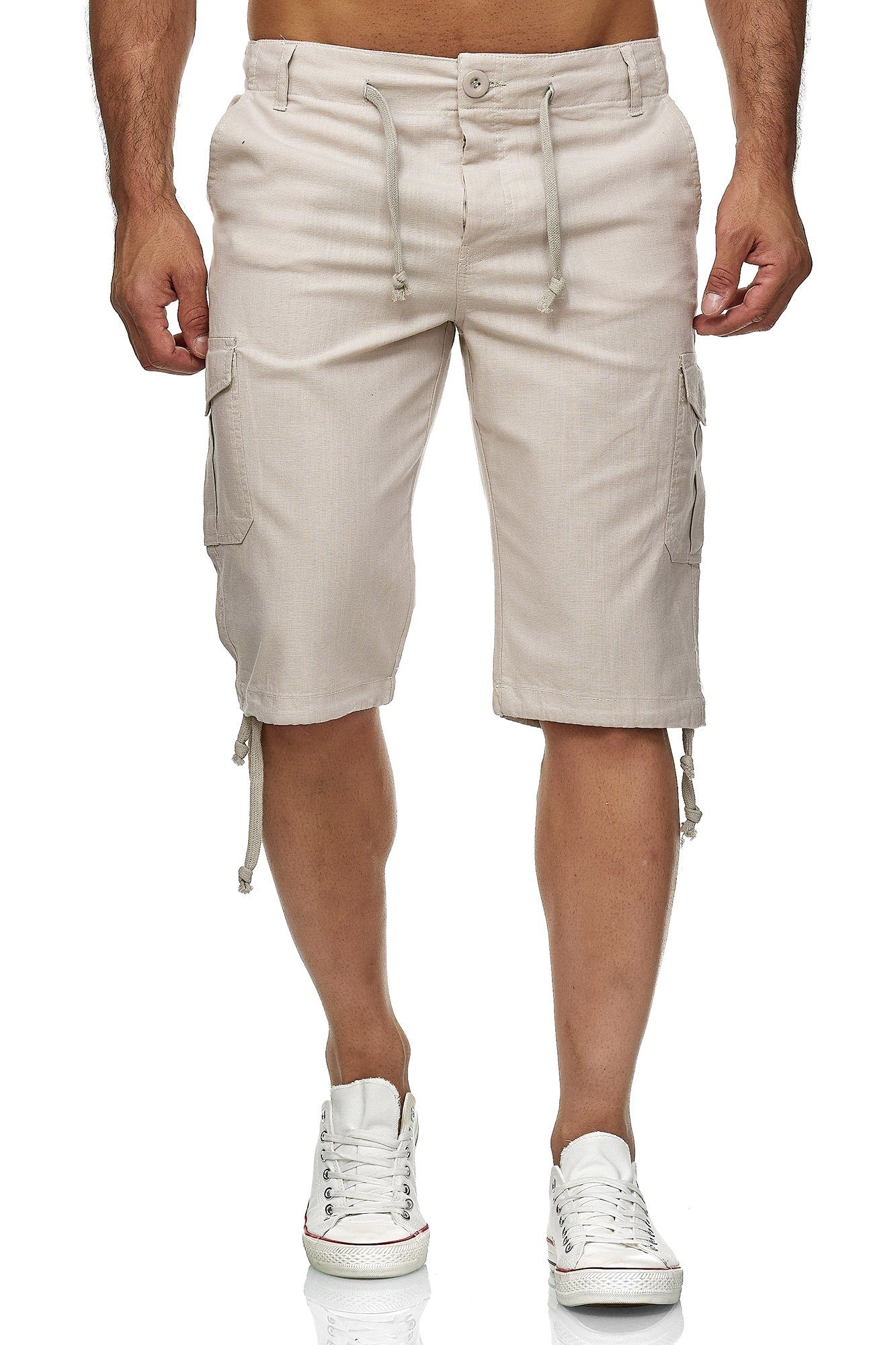 Reslad Leinenhose Reslad Leinen Cargo Shorts günstig online kaufen