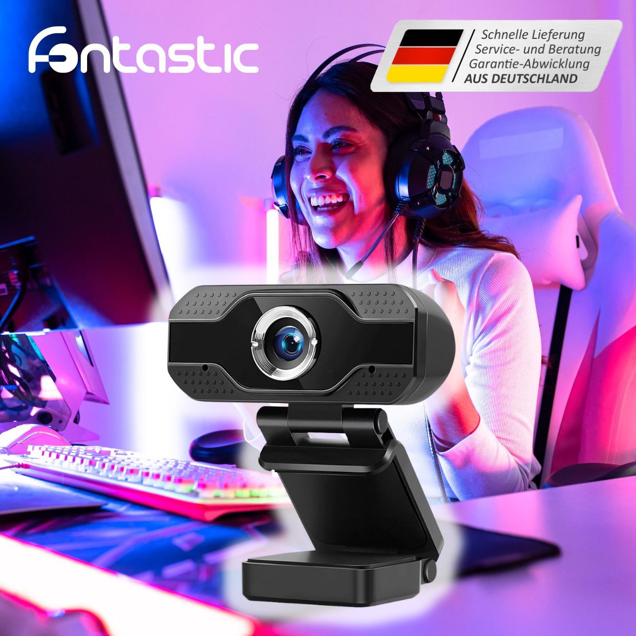 Webcam 1080P Full HD-Webcam