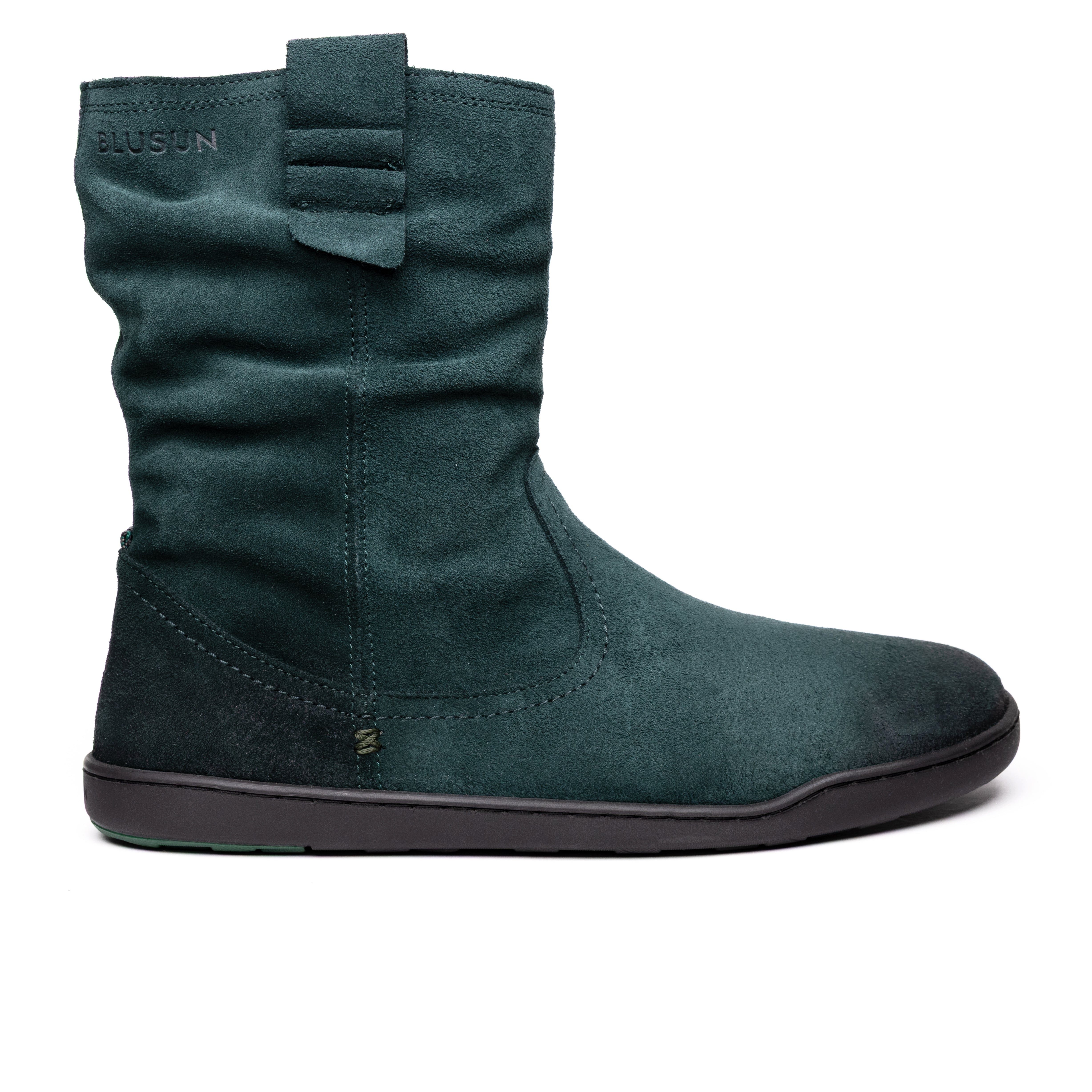 BLUSUN BLSN-400W pine green Barfußschuh (1 Paar, flexible Barfußsohle) Leder