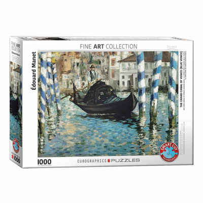 EUROGRAPHICS Puzzle Der Canal Grande in Venedig von Manet, 1000 Puzzleteile