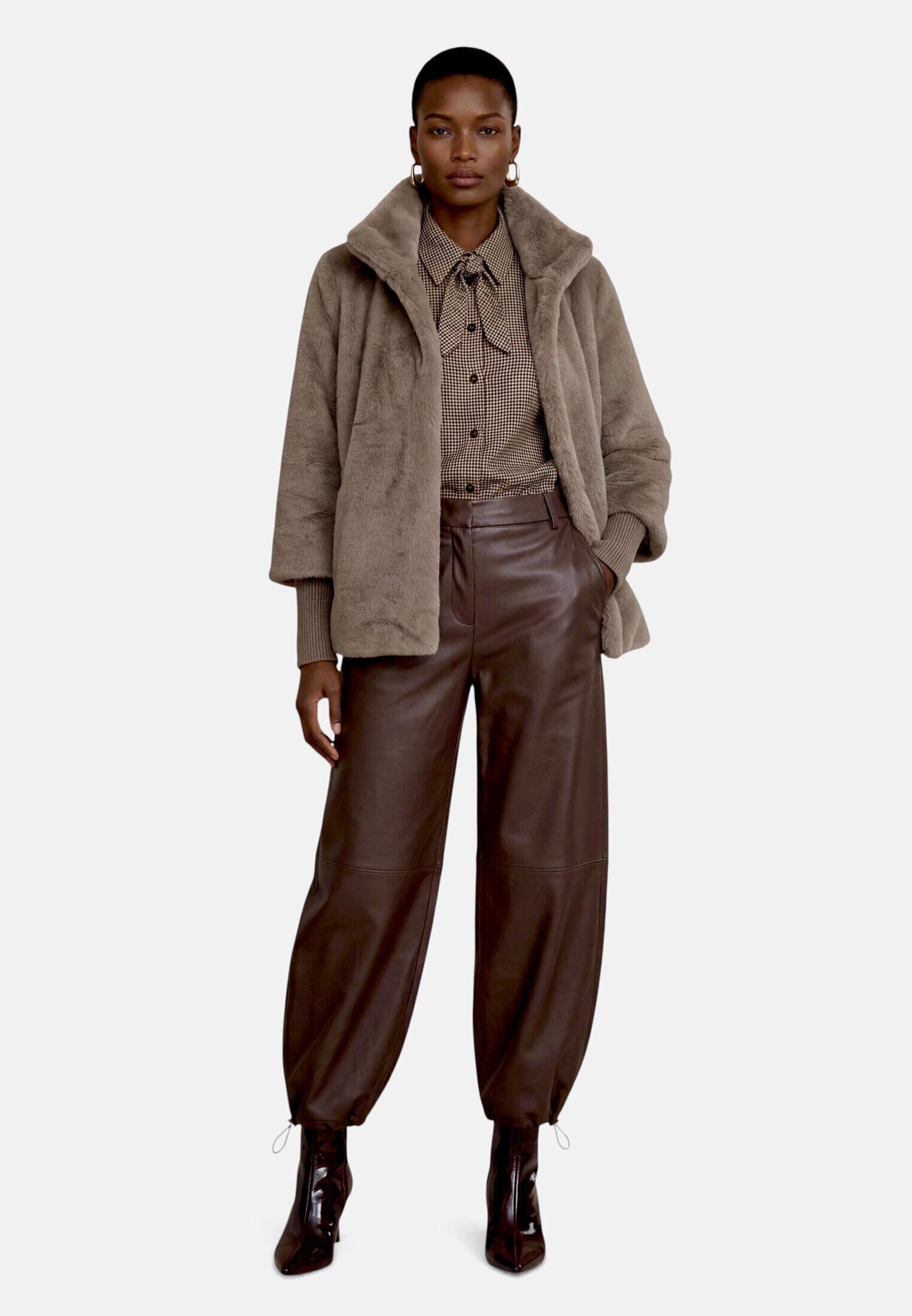 Zero Fellimitatjacke Damen