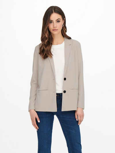 JACQUELINE de YONG Jackenblazer Eleganter Langarm Blazer Basic Business Cardigan JDYLOUISVILLE (regular fit, 1-tlg) 4016 in Grau