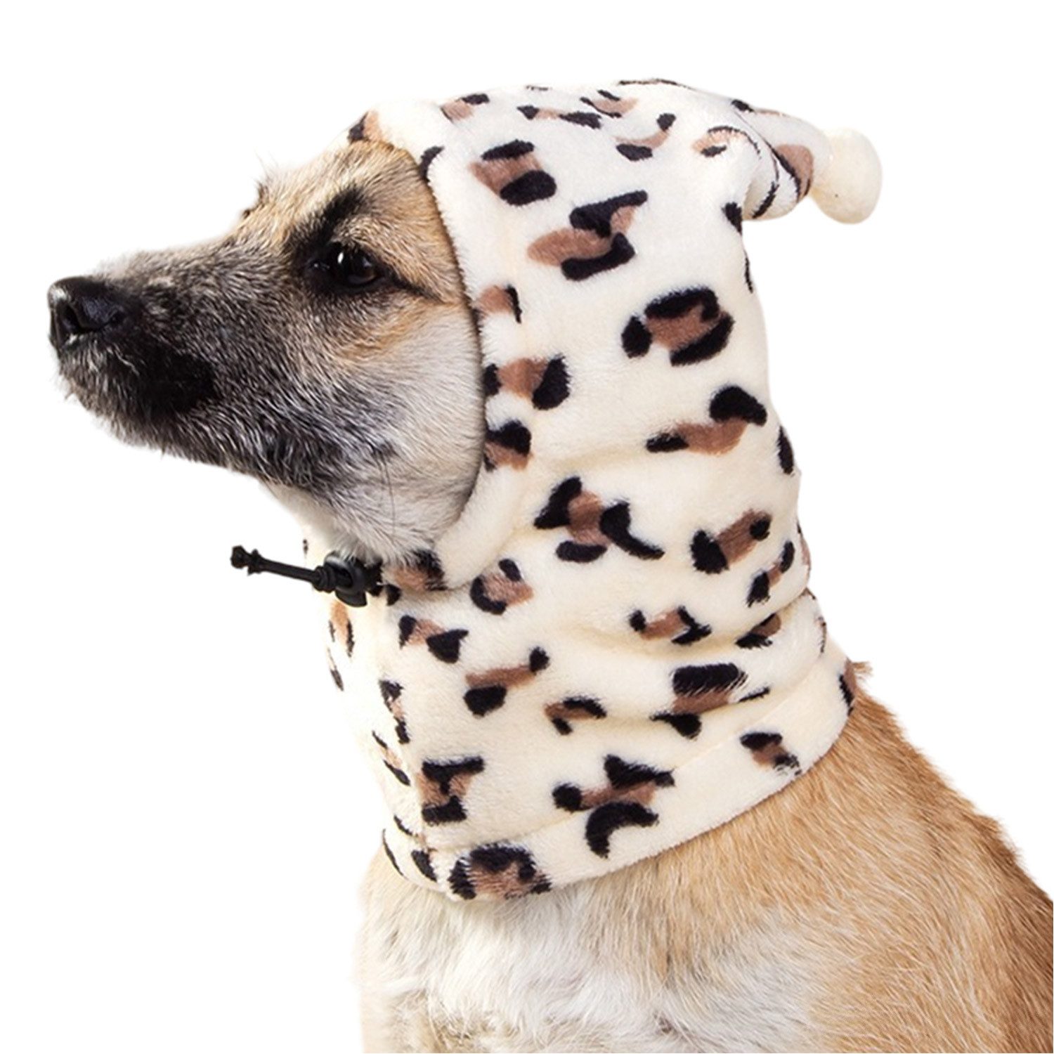Hundekostüm Winter Warme Weich Hundemütze mit Elastischem Kordelzug für Hunde
