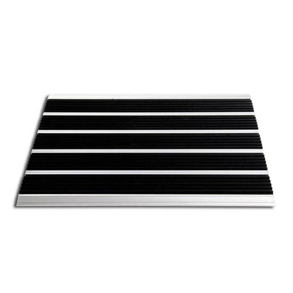 Floordirekt Fußmatte Lamellenmatte Double Mat, Erhältlich in 3 Größen, Sauberlaufmatte, Höhe: 10 mm, mit Gummilamellen