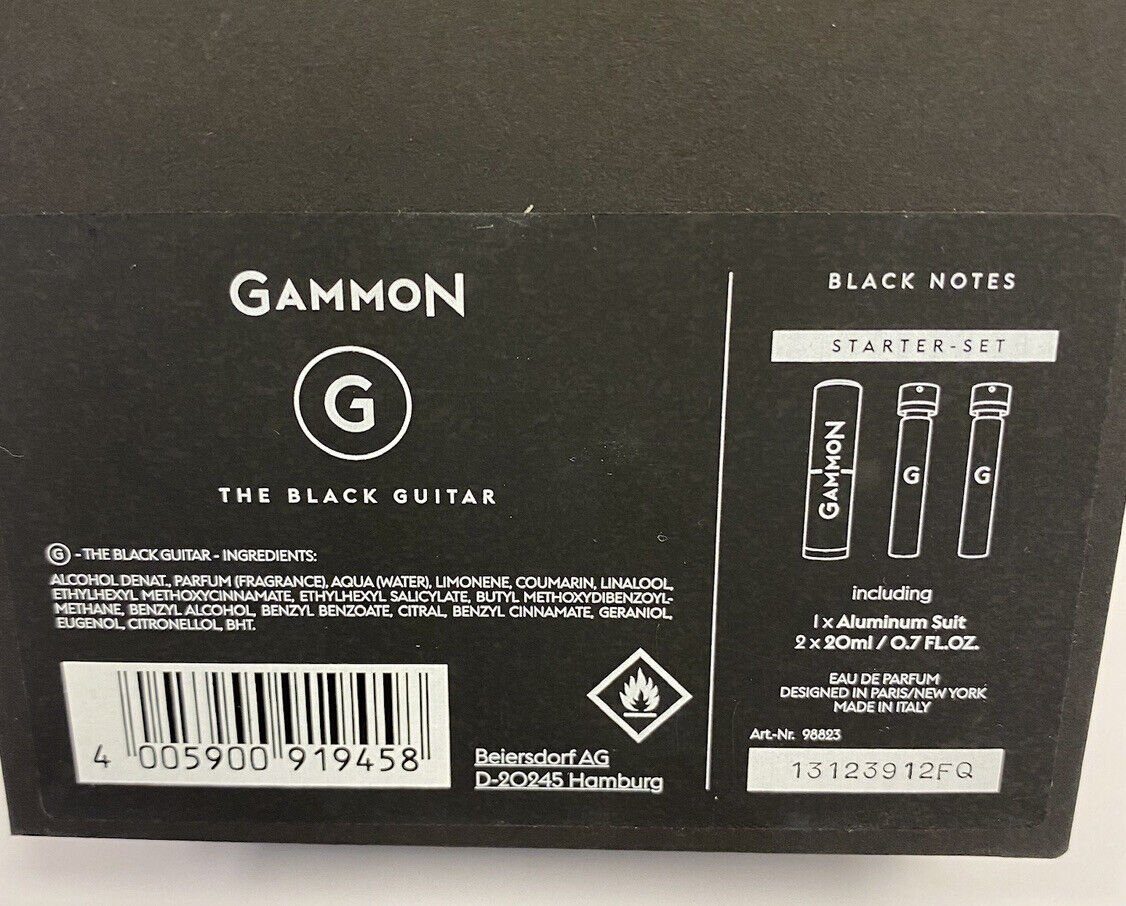 Parfum GAMMON - Black G Eau Notes de