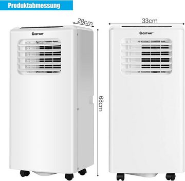 COSTWAY Klimagerät, 4in1, 9000BTU, 20m², Fernbedienung & 24H Timer