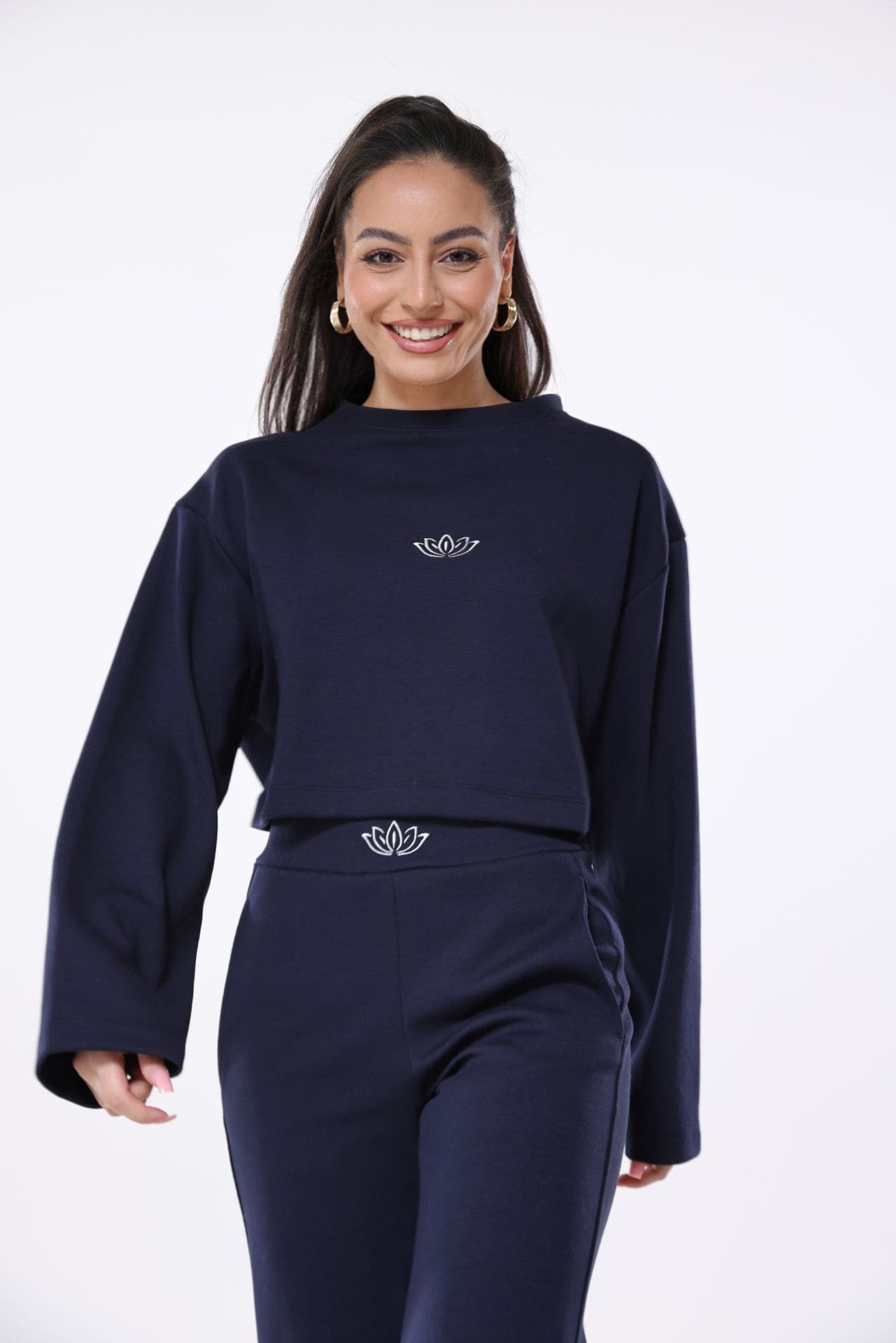 Lara Laurén Sweatshirt Laralauren Damen Sweatshirt CALA, Oversize, Baumwollmix, modisch