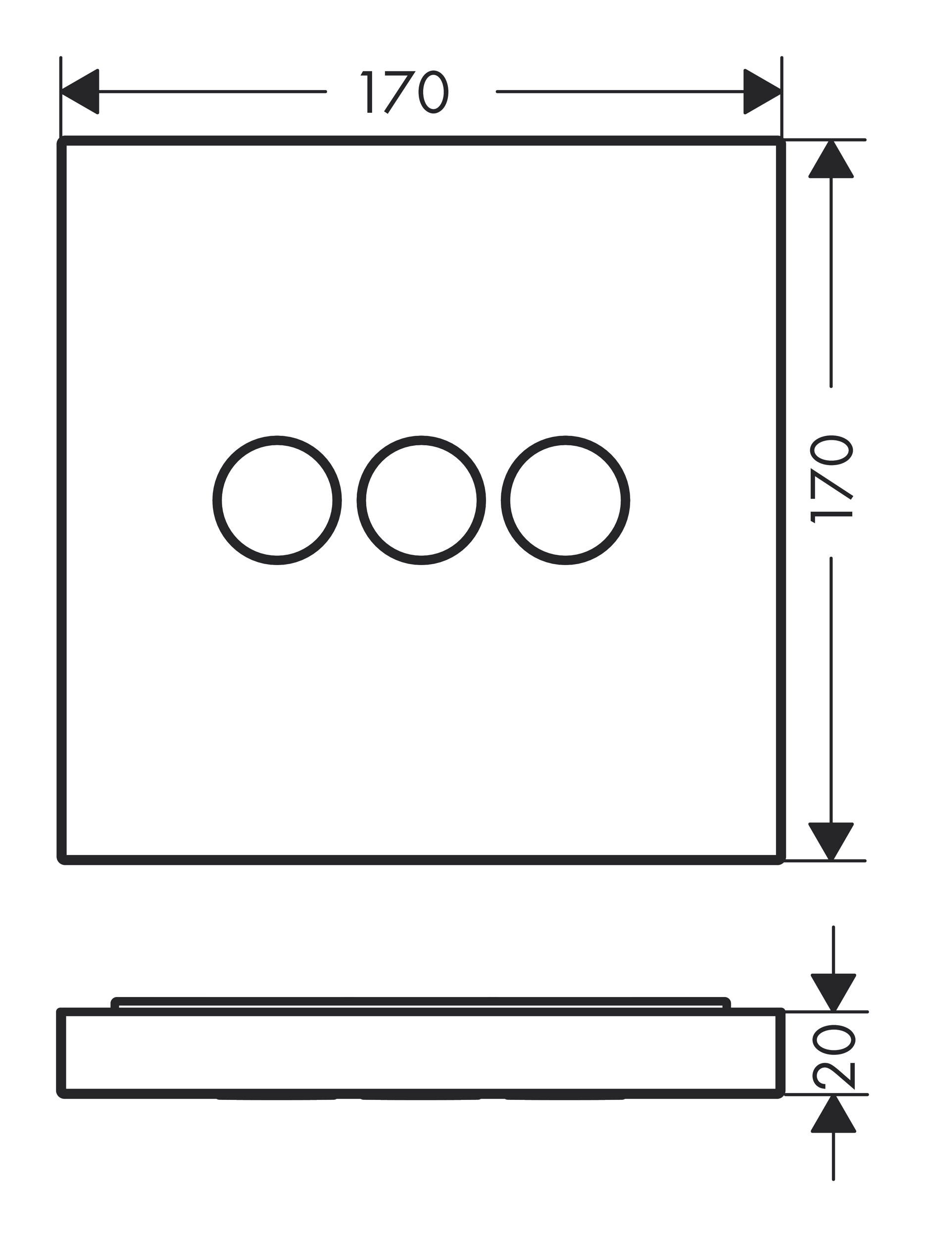 Thumbnail - hansgrohe Absperrventil Axor ShowerSelect, Eckig für 3 Verbraucher Unterputz