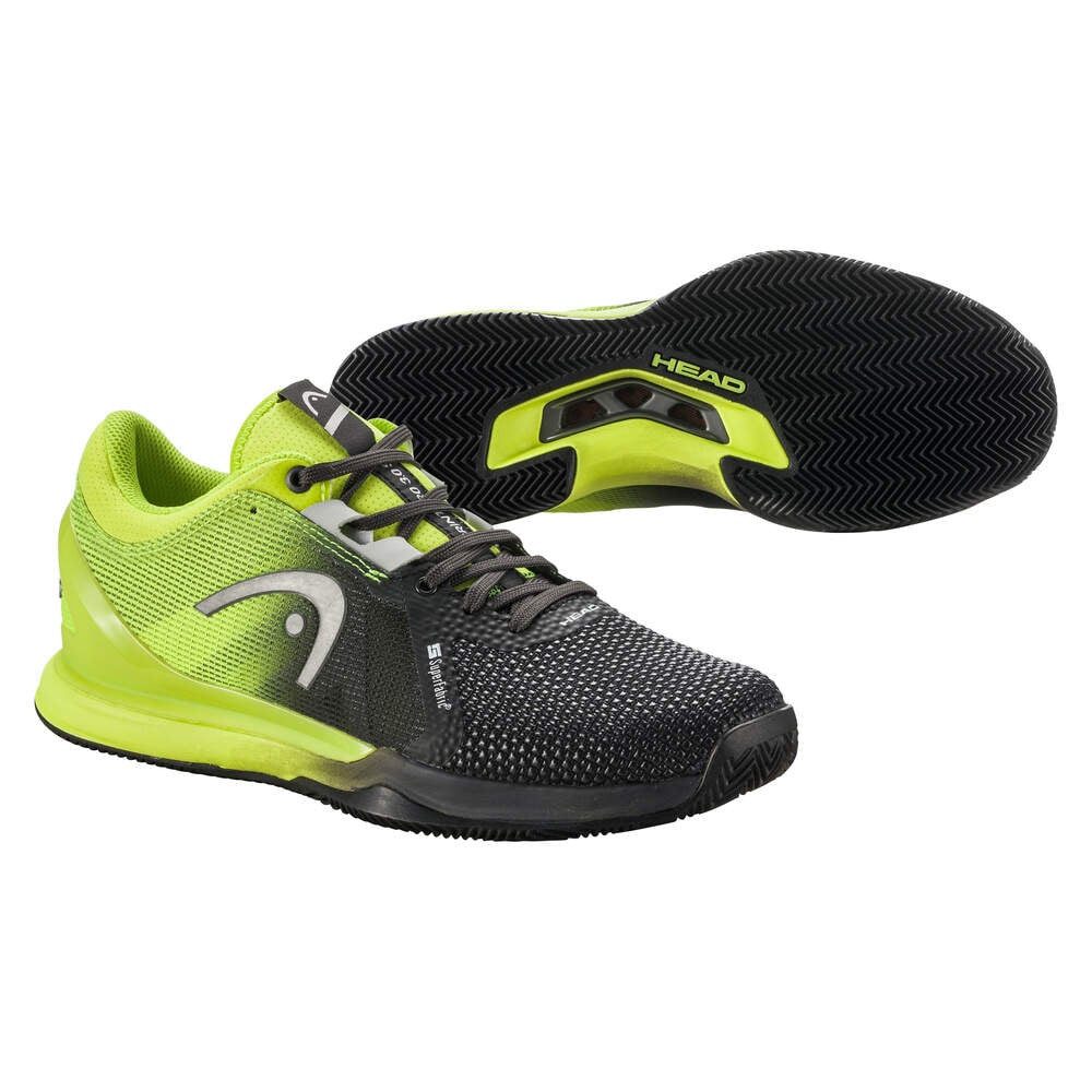 Head Sprint Pro 3.0 SF Clay/Sandplatz schwarz/lime Damen Tennisschuh