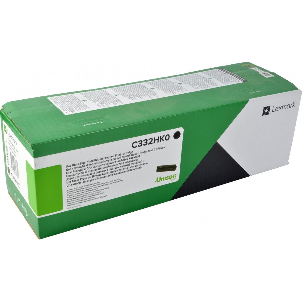 Lexmark Tonerpatrone Lexmark C332HK0 Toner für Drucker und Zubehör., (Rückgabe)
