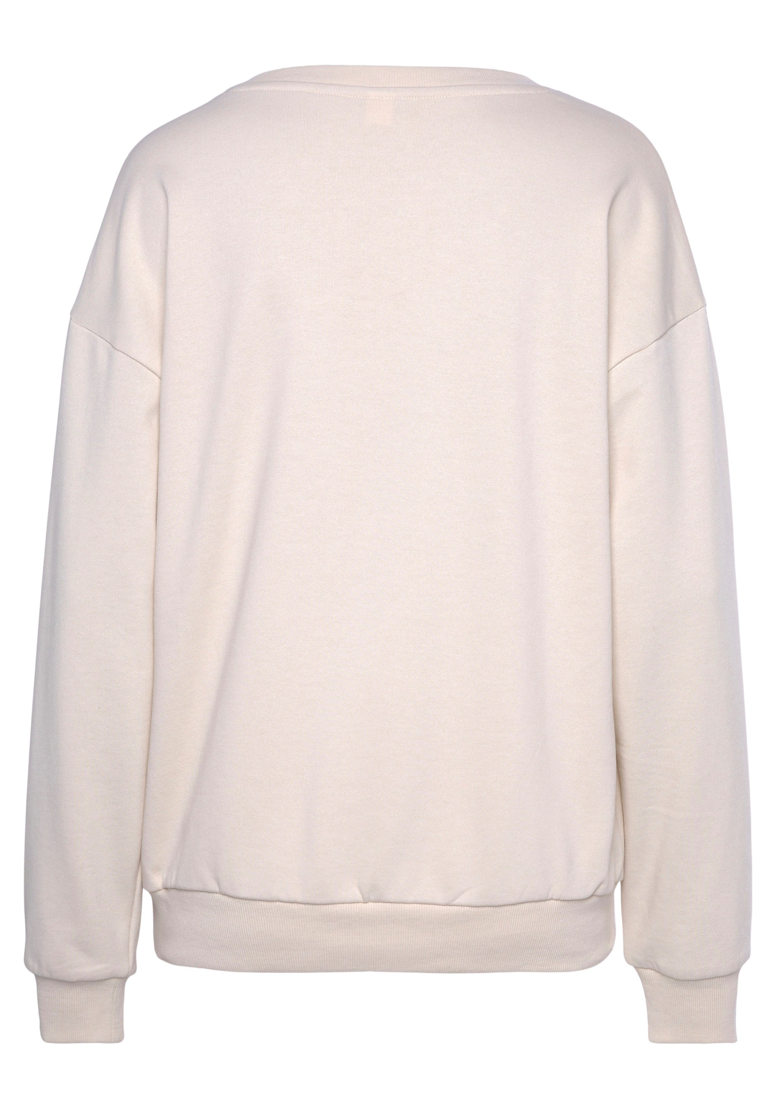 Vivance Sweater mit schönem Frontprint, Loungewear
