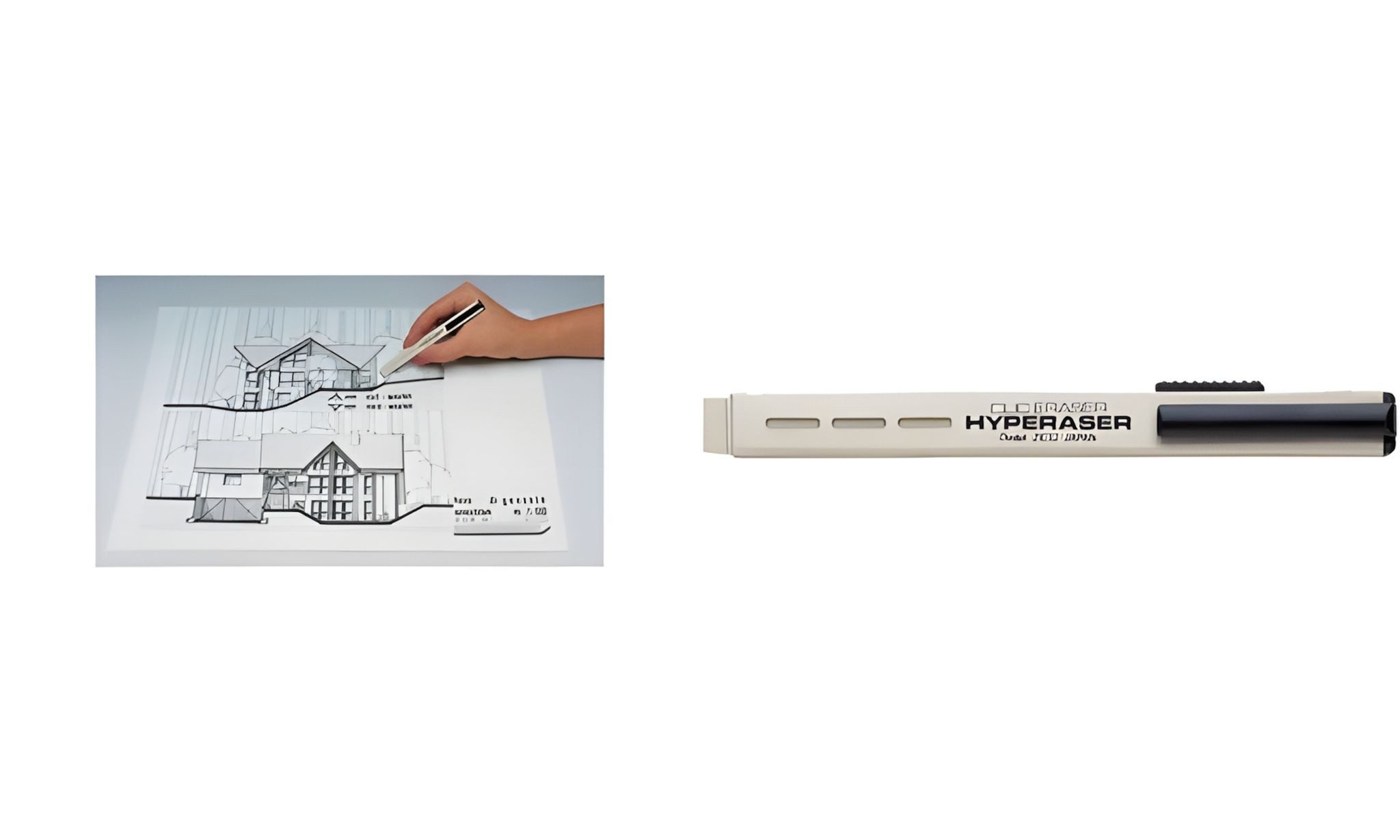 PENTEL Radiergummi Pentel Radierstift Hyperaser Mehrzweck