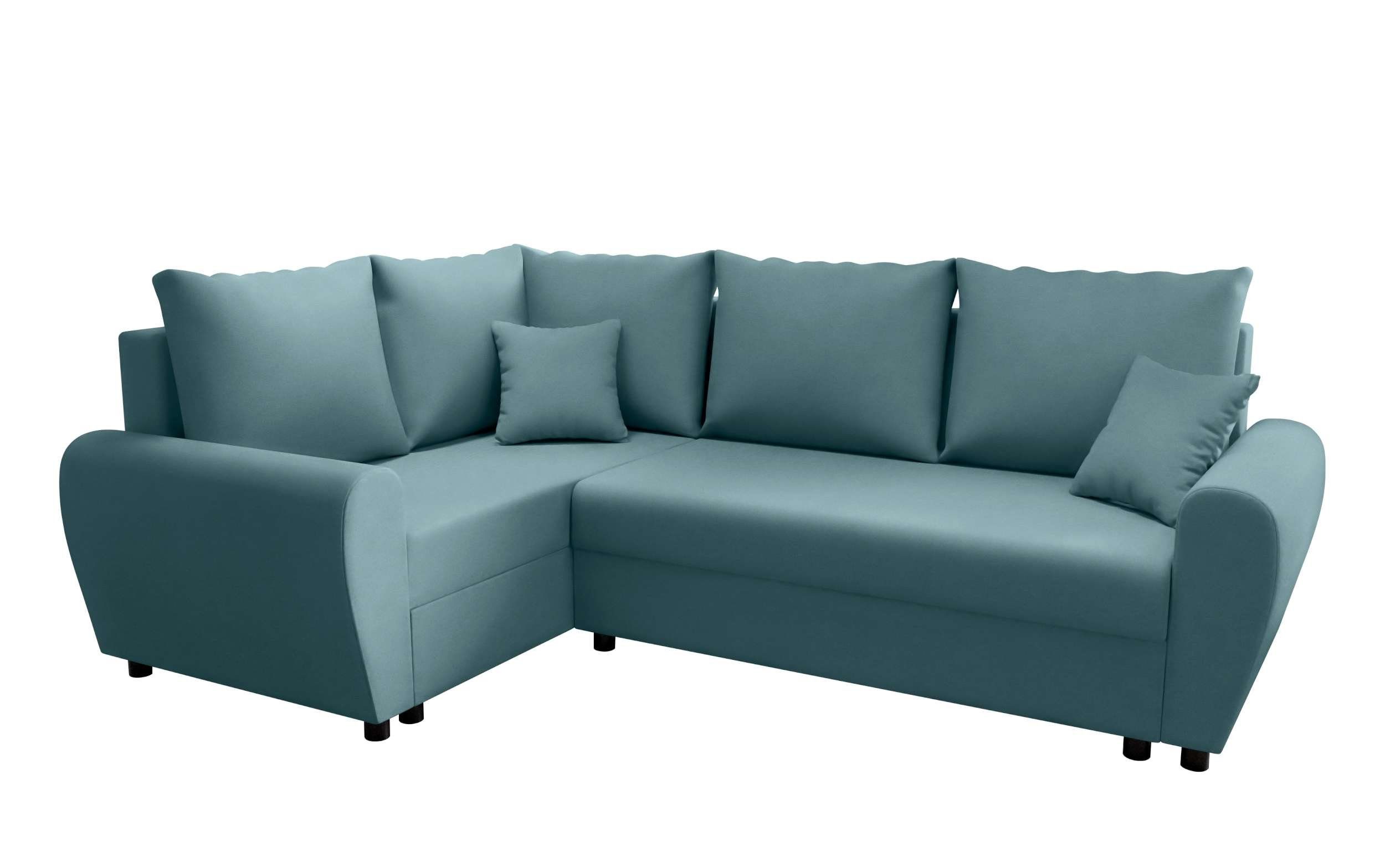 Stylefy Ecksofa Valence, Bettfunktion, mit Design Sofa, Eckcouch, Bettkasten, L-Form, Sitzkomfort, Modern mit