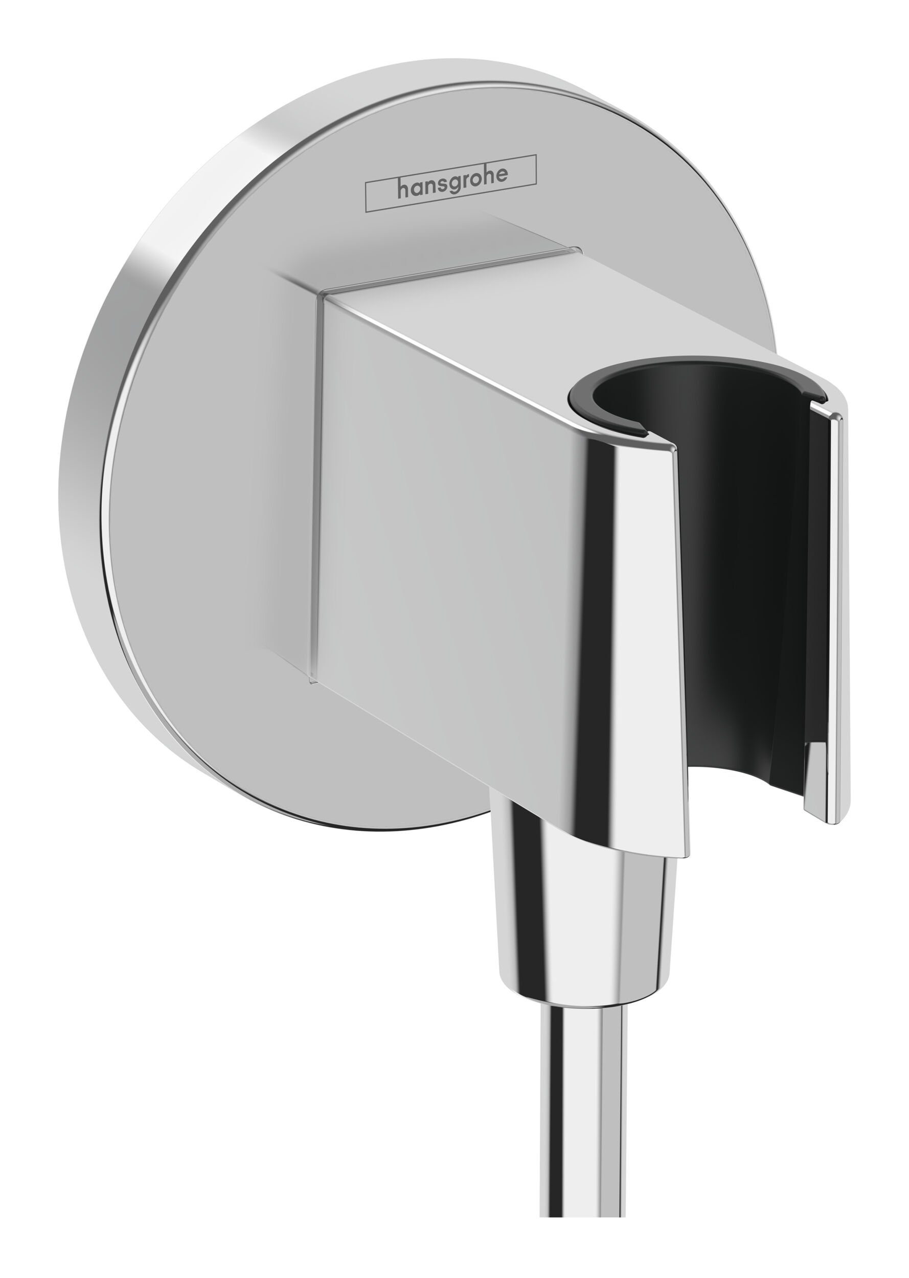 hansgrohe Wandanschlussbogen FixFit S, Wandanschluss mit Brausehalter