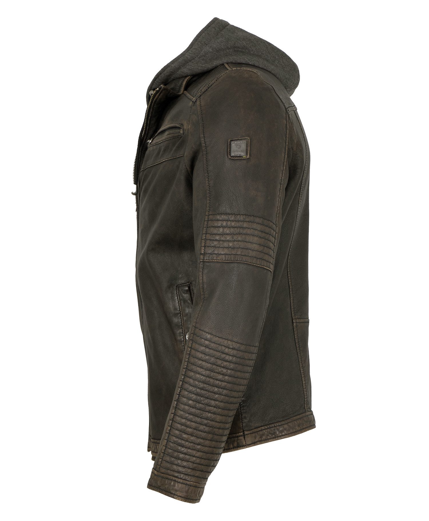 Redpoint Lederjacke Redpoint - Herren Lederjacke Kapuze Lammnappa braun ant günstig online kaufen