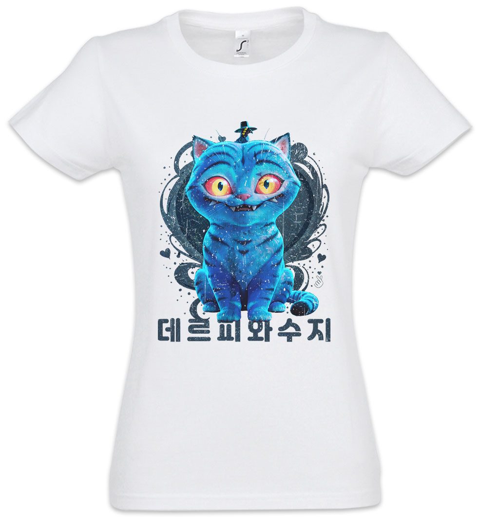 Urban Backwoods Print-Shirt Cute Anime Hunter Cat Damen T-Shirt Hunters KPop K-Pop Demon Derpy & (1-tlg) Sussie Musical Fantasy Huntr/x