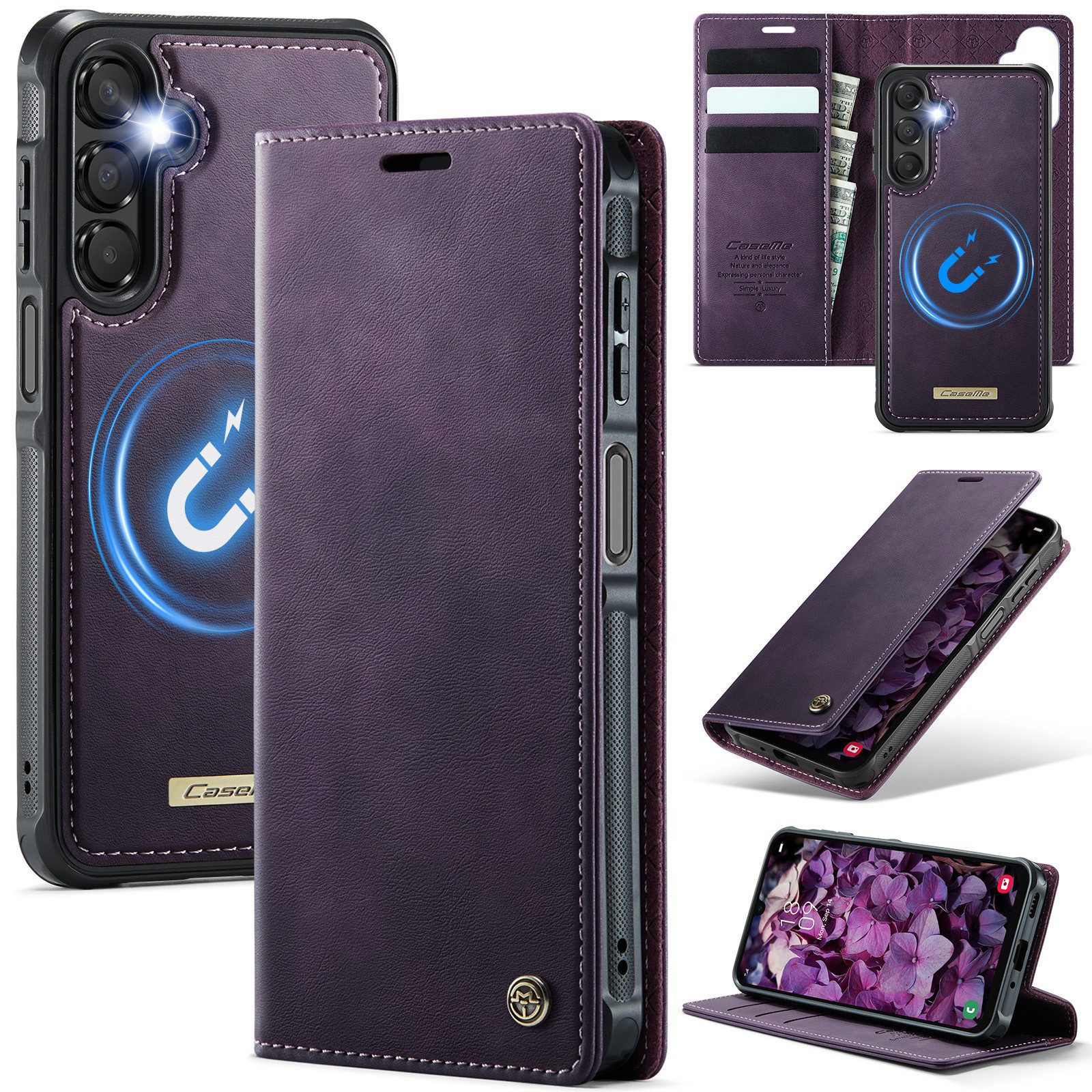 Mycotech Handyhülle Handyhülle für Samsung C49 2in1 Samsung Galaxy A17/A17 5G Lila
