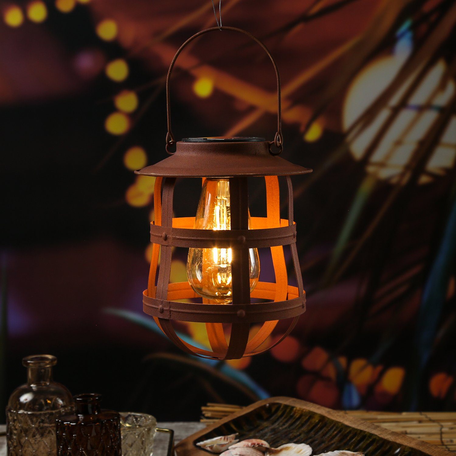 MARELIDA LED Solarleuchte »LED Solar Hängelampe Fabrik Design