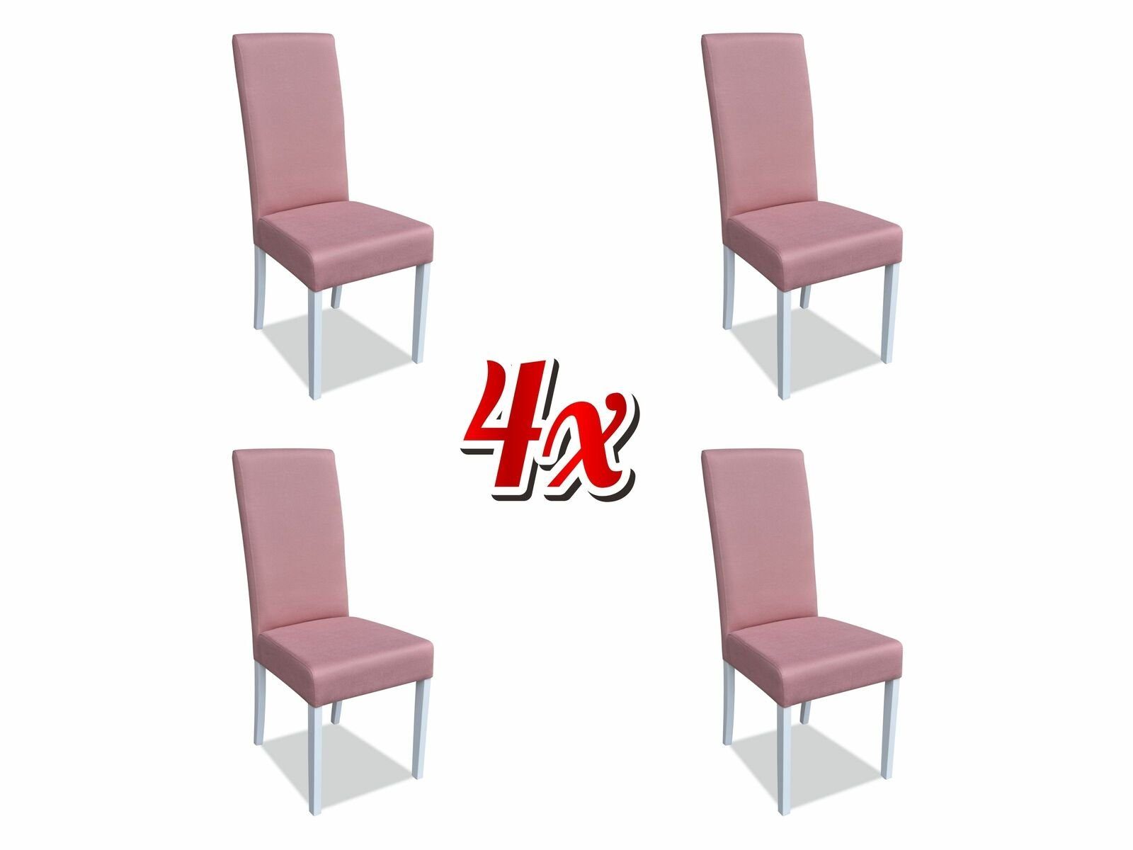 JVmoebel Stuhl, Modern Stuhl Holz Wohnzimmer Möbel Set 4x Stuhl Elegant Luxus Neu