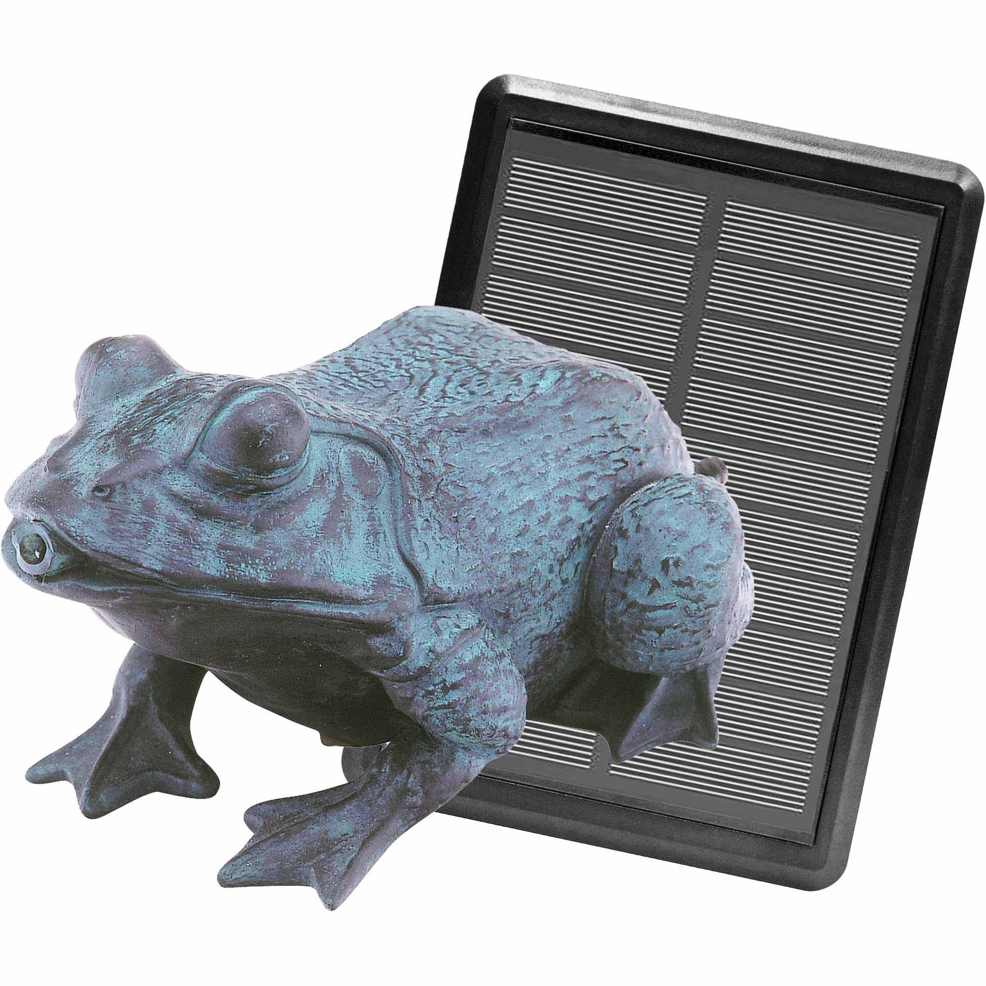 Heissner Wasserspeier Heissner SOLAR Teichfigur 'Frosch' mit Wasserspiel