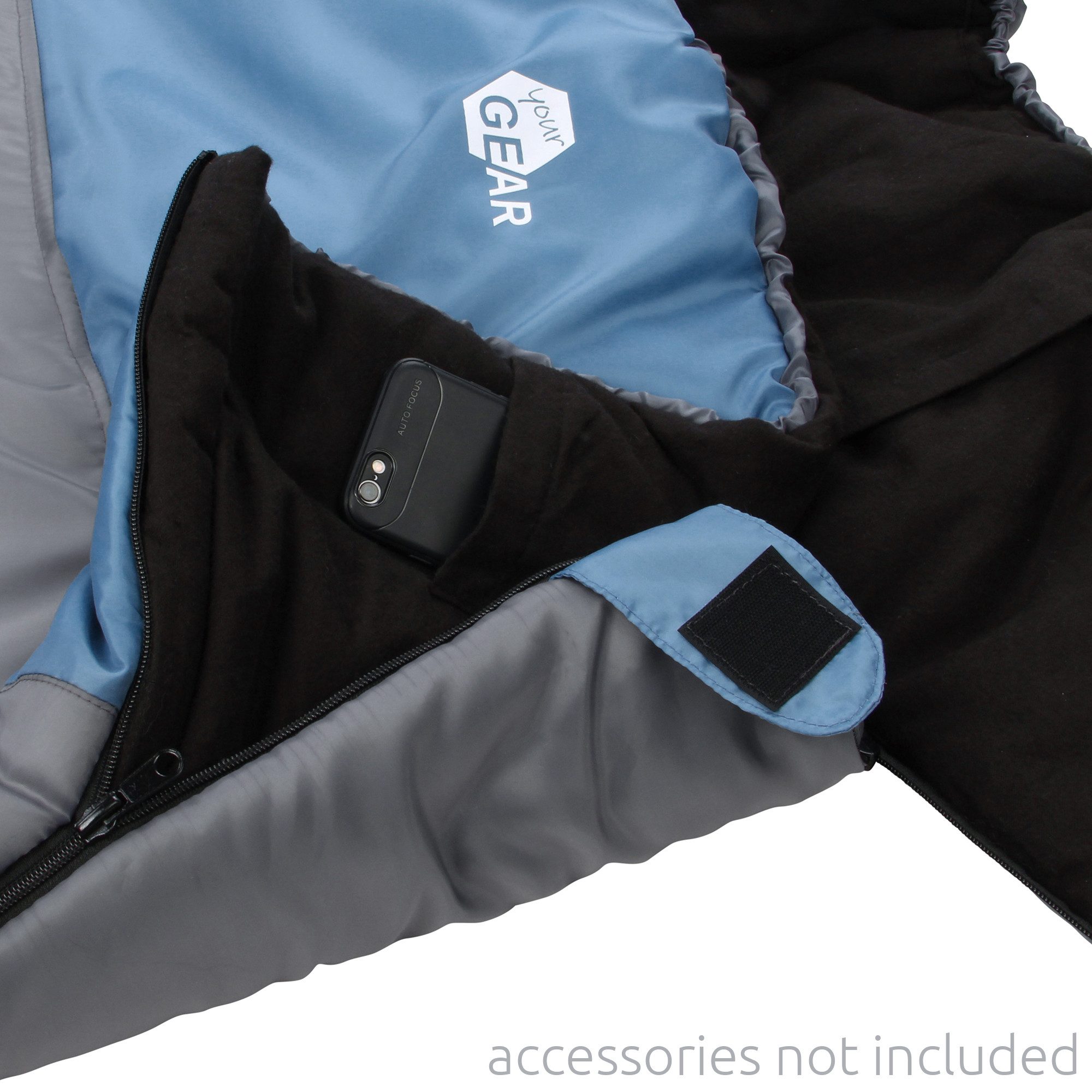 yourGEAR Doppeldeckenschlafsack yourGEAR Schlafsack Sumatra Duo -7°C 230x160cm Futter 100% Baumwolle