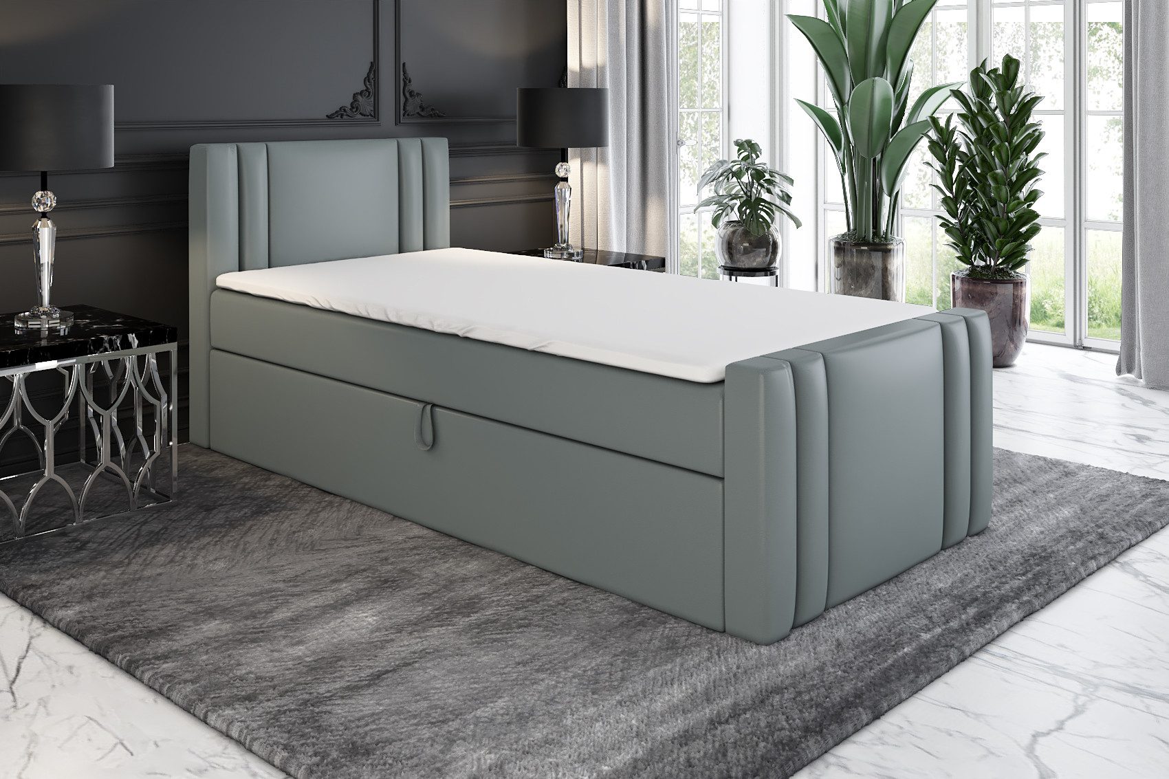 A&J MöbelLand GmbH Boxspringbett Einzelbett KLAUS günstig online kaufen