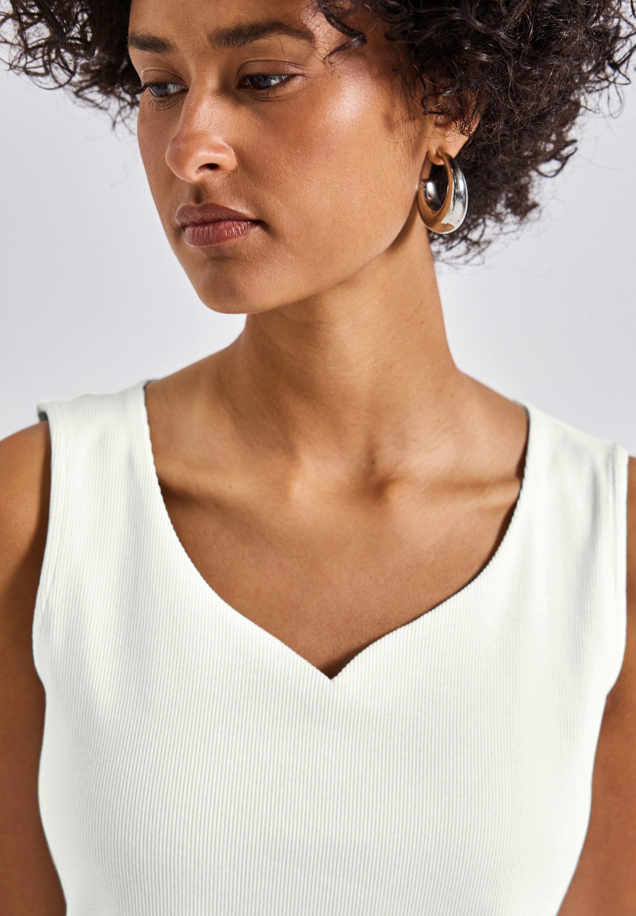 STREET ONE Shirttop Top mit Herzausschnitt günstig online kaufen