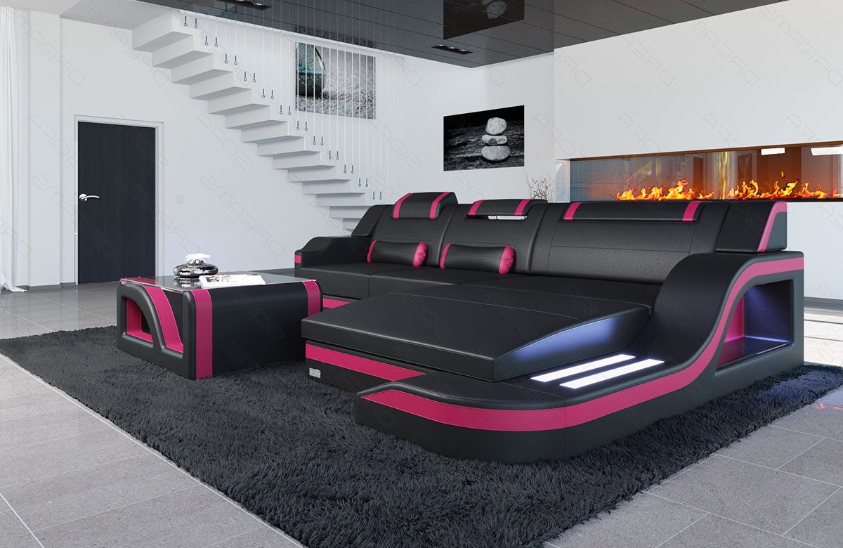 Sofa Dreams Ecksofa Ledersofa Palermo L günstig online kaufen