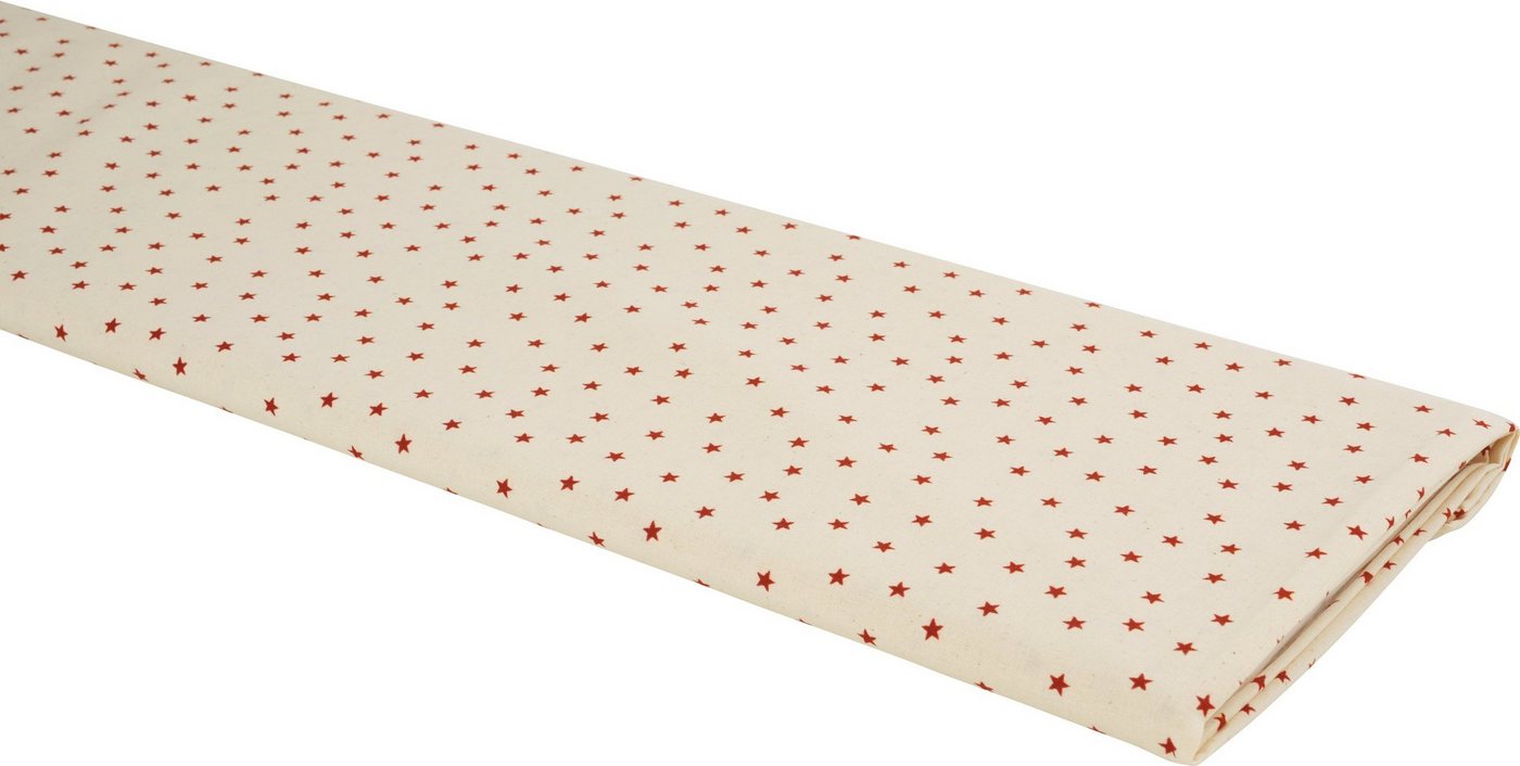 Thumbnail - VBS Stoff Baumwoll-Stoff Landhaus Sterne, 150 cm breit, Meterware
