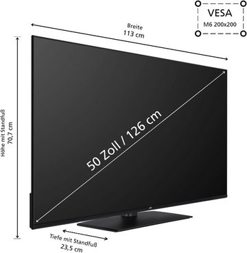 JVC LT-50VUQ3455 QLED-Fernseher (126 cm/50 Zoll, 4K Ultra HD, Smart-TV)