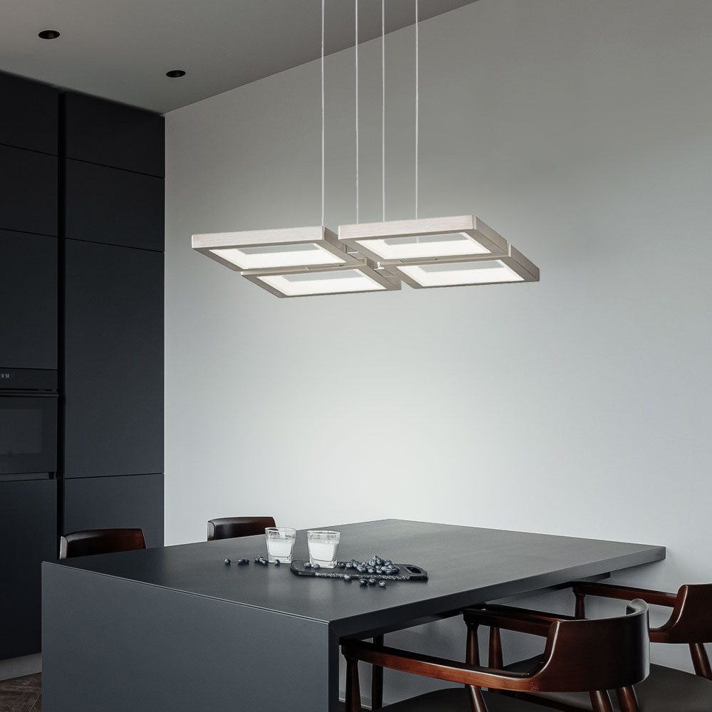 WOFI LED-Hängeleuchte, LED-Leuchtmittel fest verbaut, Warmweiß, LED Hängeleuchte Pendelleuchte LED Deckenlampe