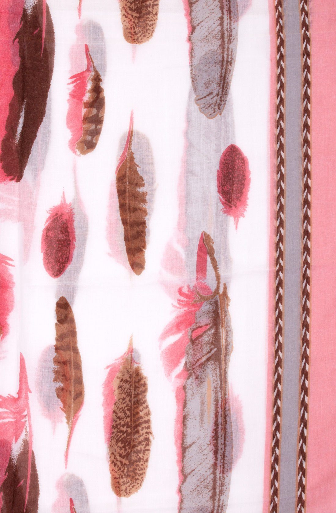 Faera Loop, Damen Schal gemalte Federn günstig online kaufen