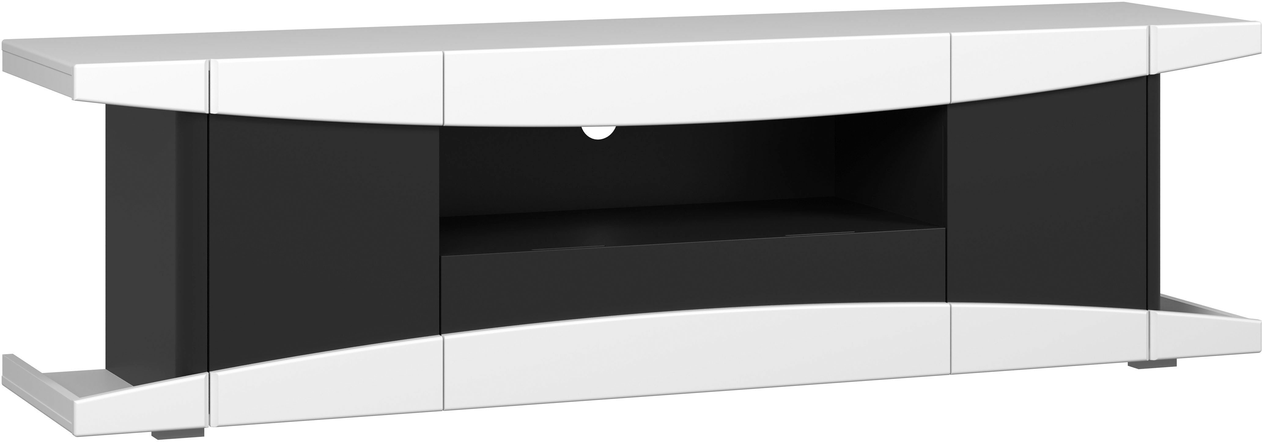 Home affaire Lowboard NextLevel speziell geeignet für Spielekonsolen, Gaming-Lowboard wahlweise mit Beleuchtung - (B/T/H) 180/42/52 cm