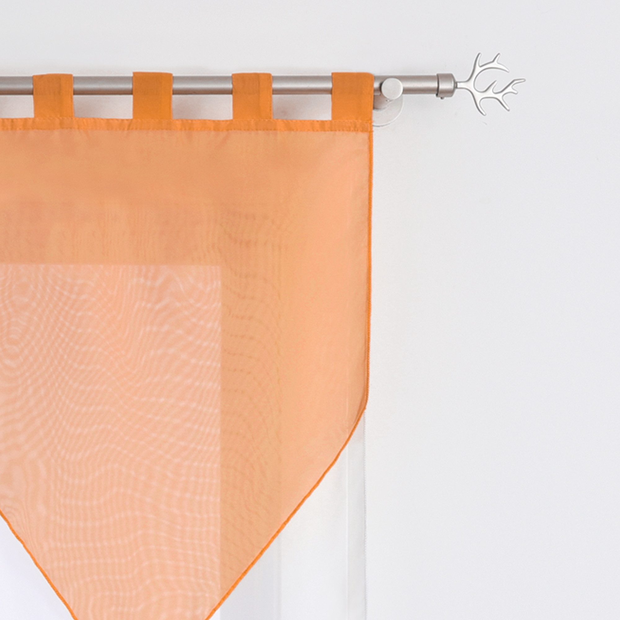 Delien Scheibengardine Lydia (2 St), Schlaufen, mit Quaste Panneaux