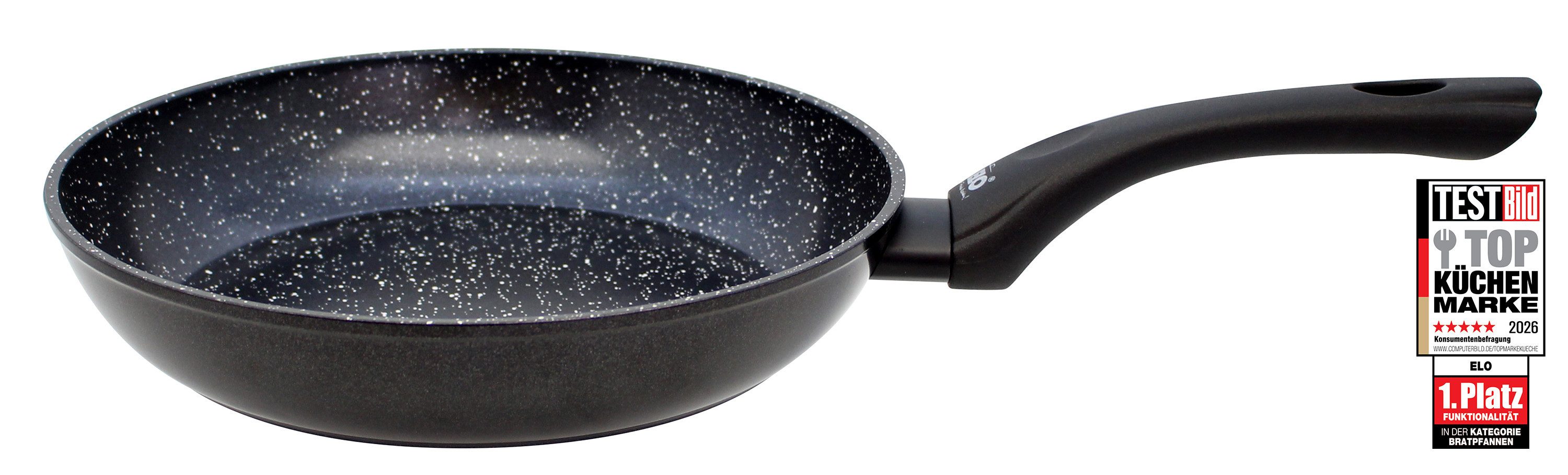 Elo Bratpfanne Pure Belugo, Aluminium (1-tlg), Gelochter Induktionsboden