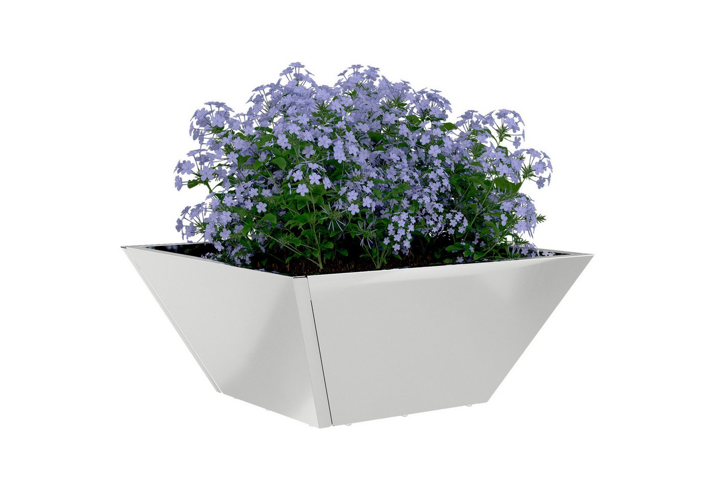 Thumbnail - vidaXL Blumentopf Metallpflanzgefäß Verzinkter Stahl 35 x 35 x 15 cm Pflanzgefäße (1 St)