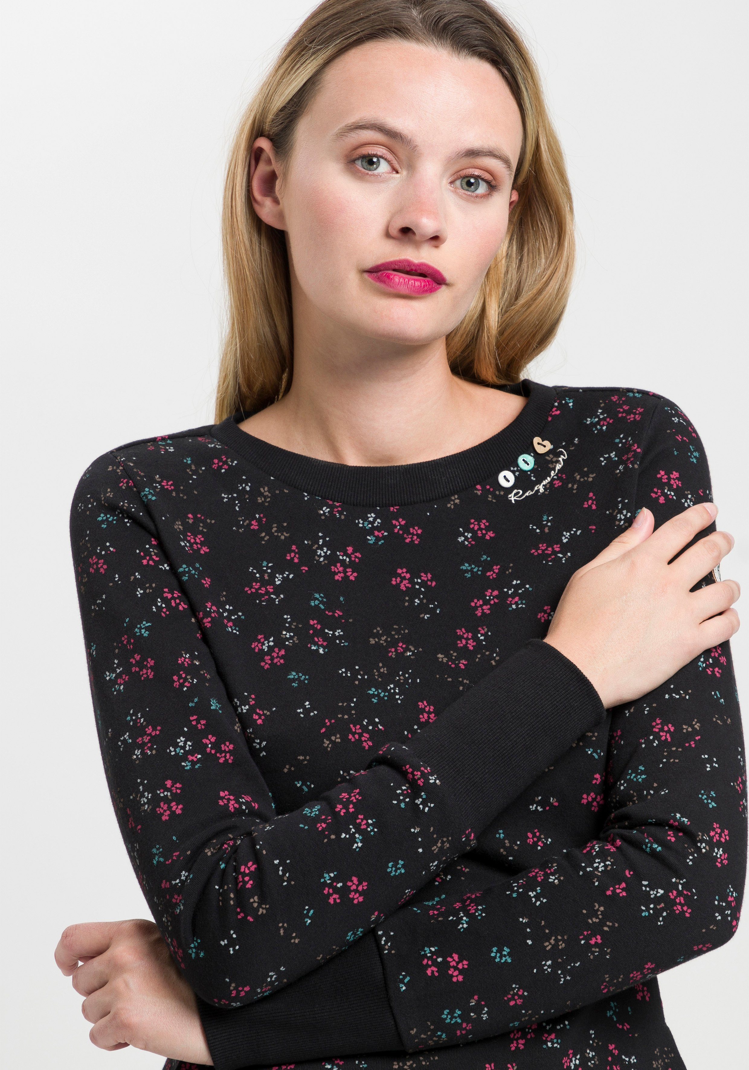 Ragwear Sweatkleid MENITA O im Mille-Fleur All Over-Print – Bild 5 von 5