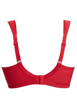 BERLEI Fullcup-BH Lingerie Beauty Everyday Bügel Minimiser BH Red 90 F (gemouldeter BH, 1-tlg., glatte Spitze)