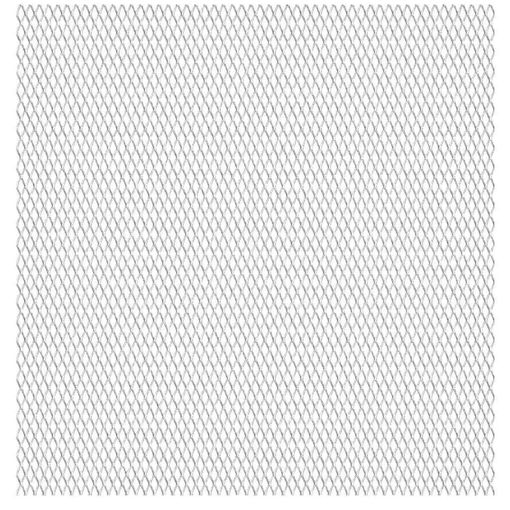 vidaXL Gartenzaun Gittermatte Streckmetall Edelstahl 100x85 cm 30x17x2,5mm, (1-St)