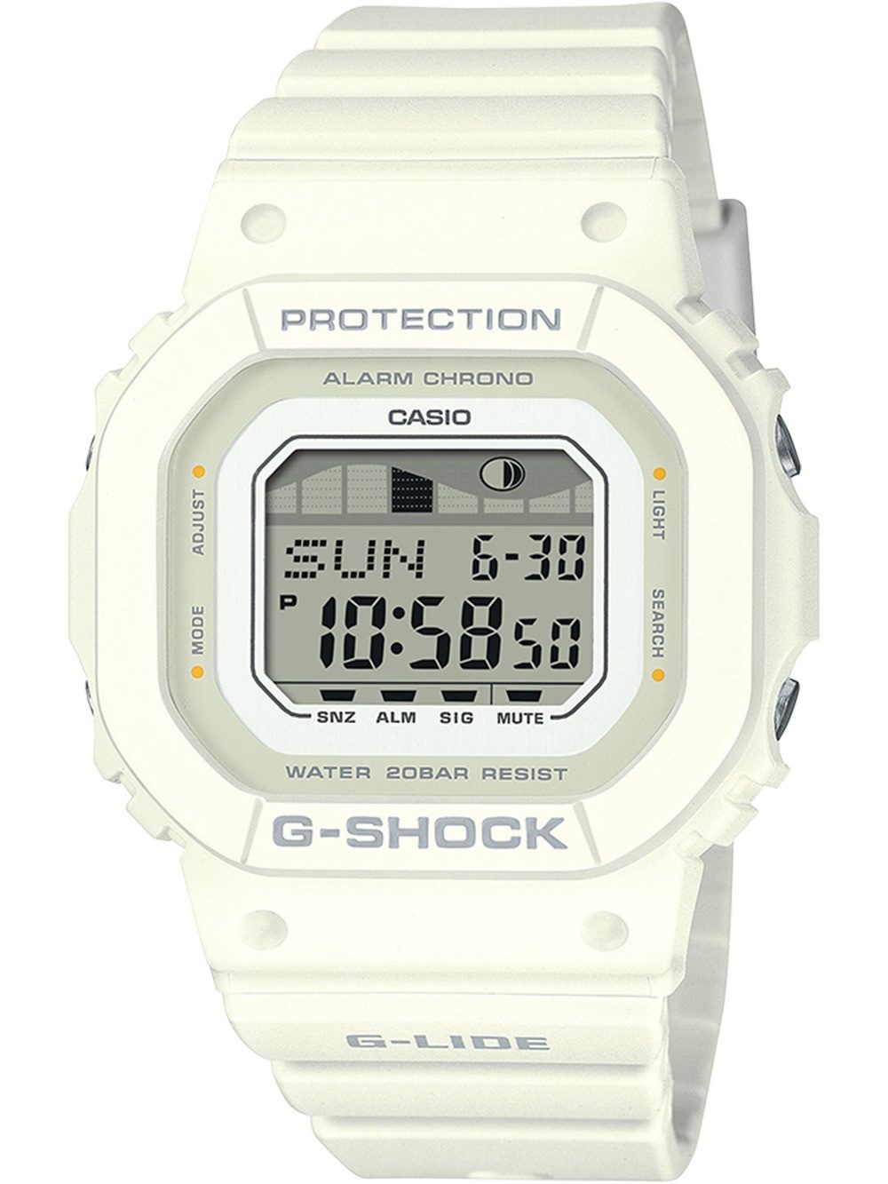 CASIO Quarzuhr Casio GLX-S5600-7BER Herrenuhr G-Shock G-Lide Mondphase 40mm 20ATM Casio GLX-S5600-7BER Herrenuhr G-Shock G-Lide Mondphase 40mm 20ATM