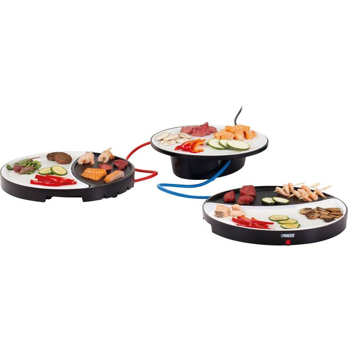 PRINCESS Tischgrill Tischgrill Dinner4All 103082 250 W mit zwei Teppanyaki-Grillplatten