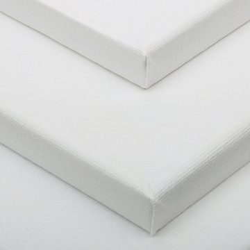 H&S Leinwand Cotton Canvases: 20x30cm to 50x60cm, Pine Wood Frames, 20x30cm-50x60cm Baumwoll-Leinwände, Kiefernholz-Keilrahmen