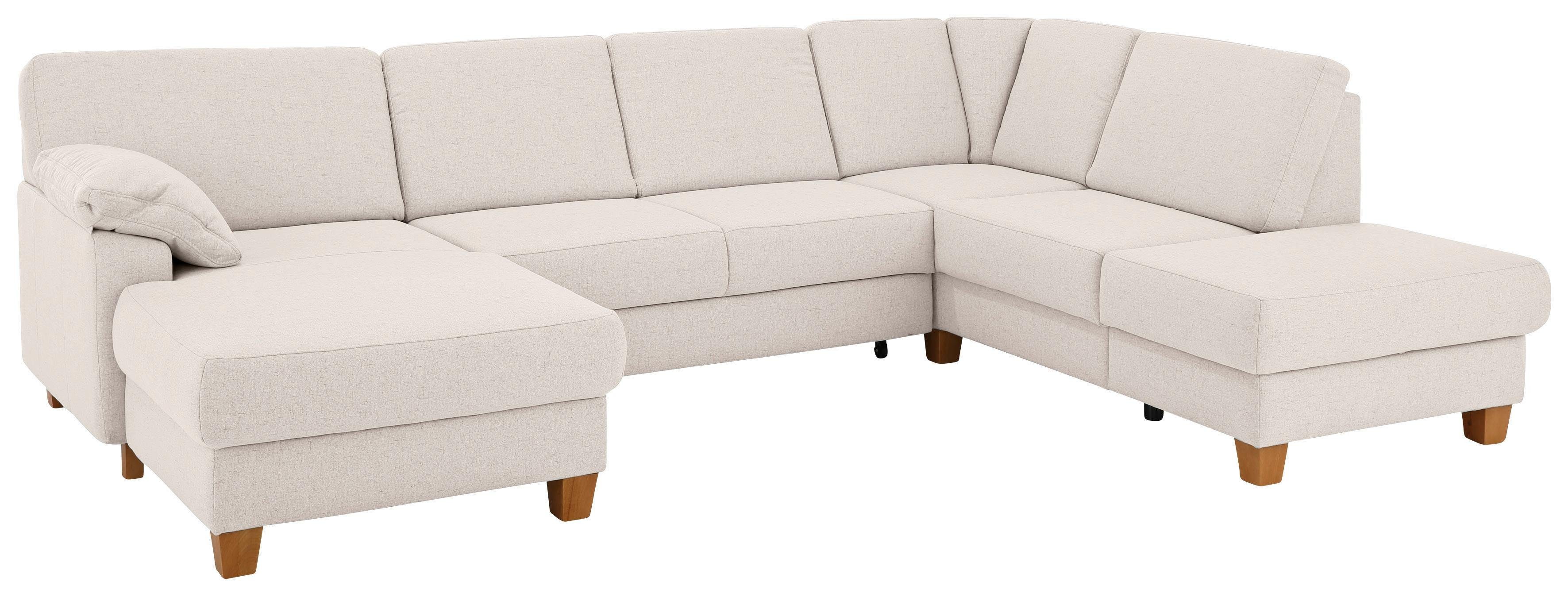 Home affaire Wohnlandschaft Belfort U-Form, mit Federkern, wahlweise mit Bettfunktion und Stauraum. Reduzierter Preis € 1.829,99. Unverbindliche Preisempfehlung € 3.259,00