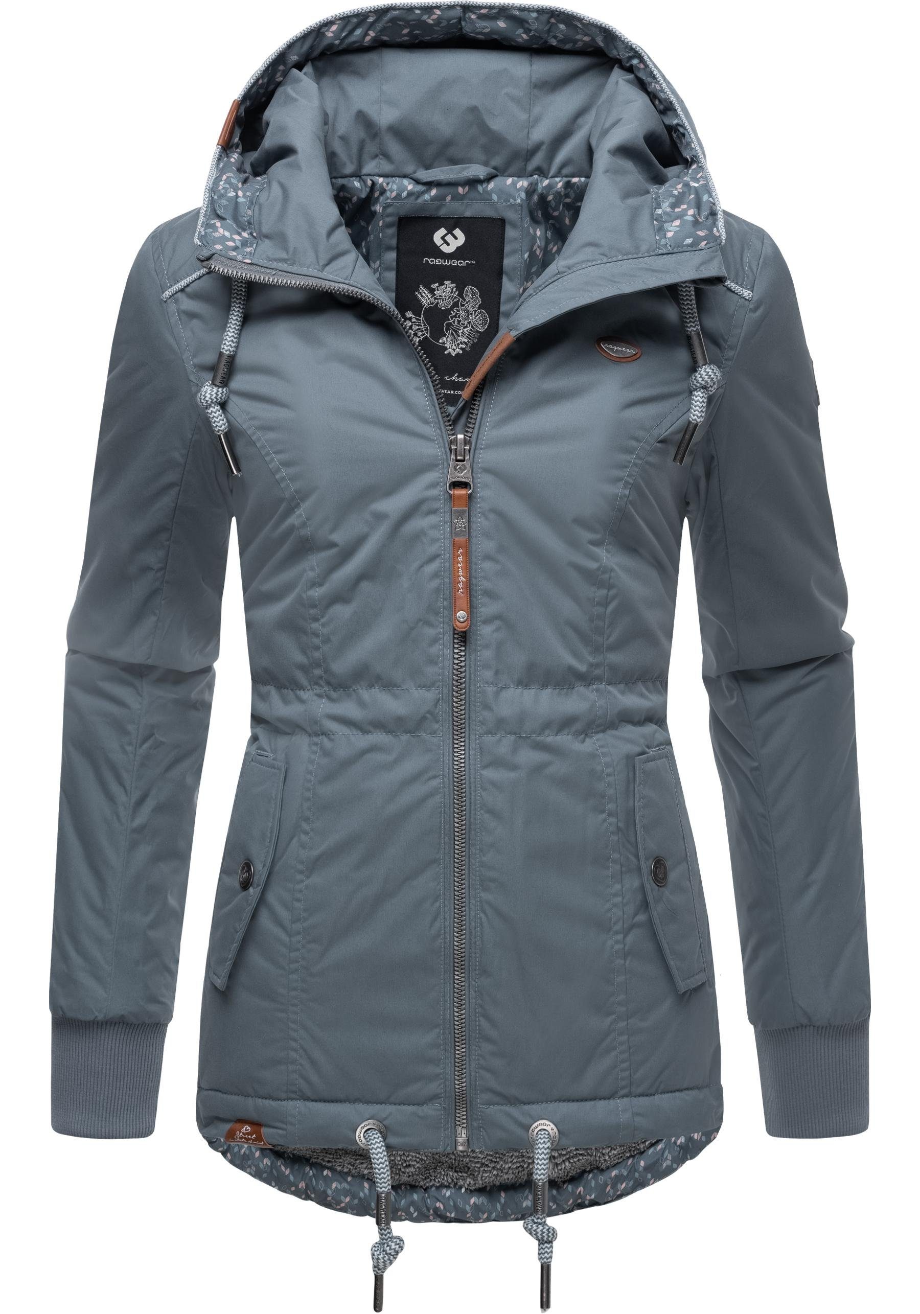 Ragwear Winterjacke YM-Danka stylische Winter Outdoorjacke mit Kapuze grau | Übergangsjacken
