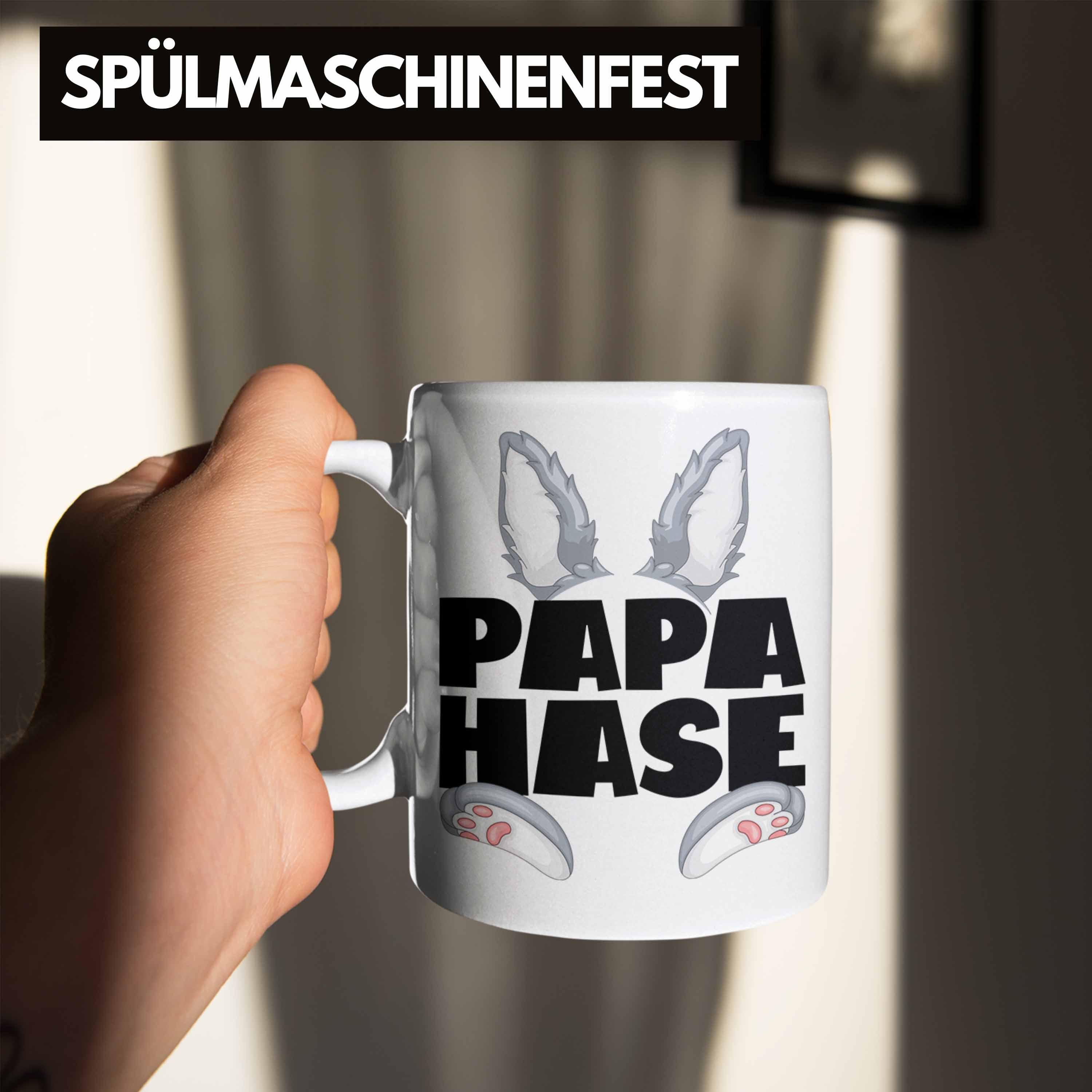 Tasse Papa Weiss Trendation Hase für Be Geschenk Tasse Geschenkidee Kaffee-Becher Hasen-Vater